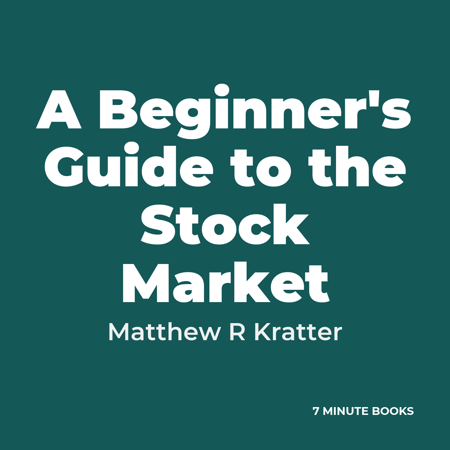 A Beginner's Guide to the Stock Market cover