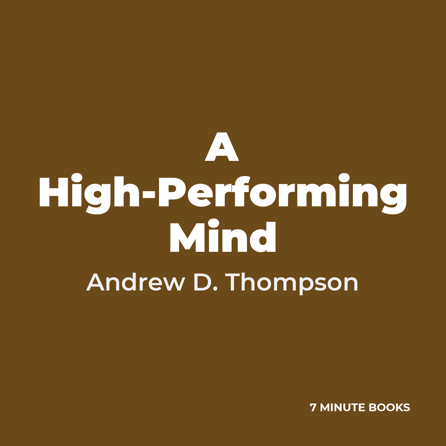 A High-Performing Mind cover