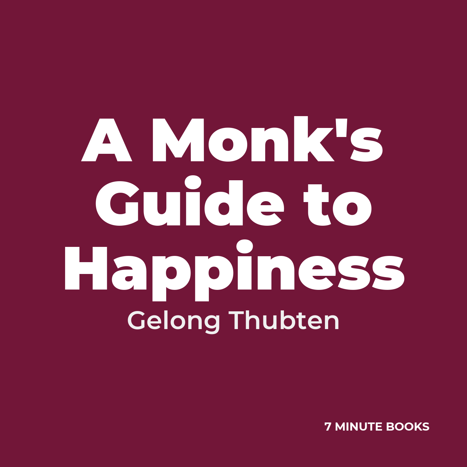 A Monk's Guide to Happiness cover