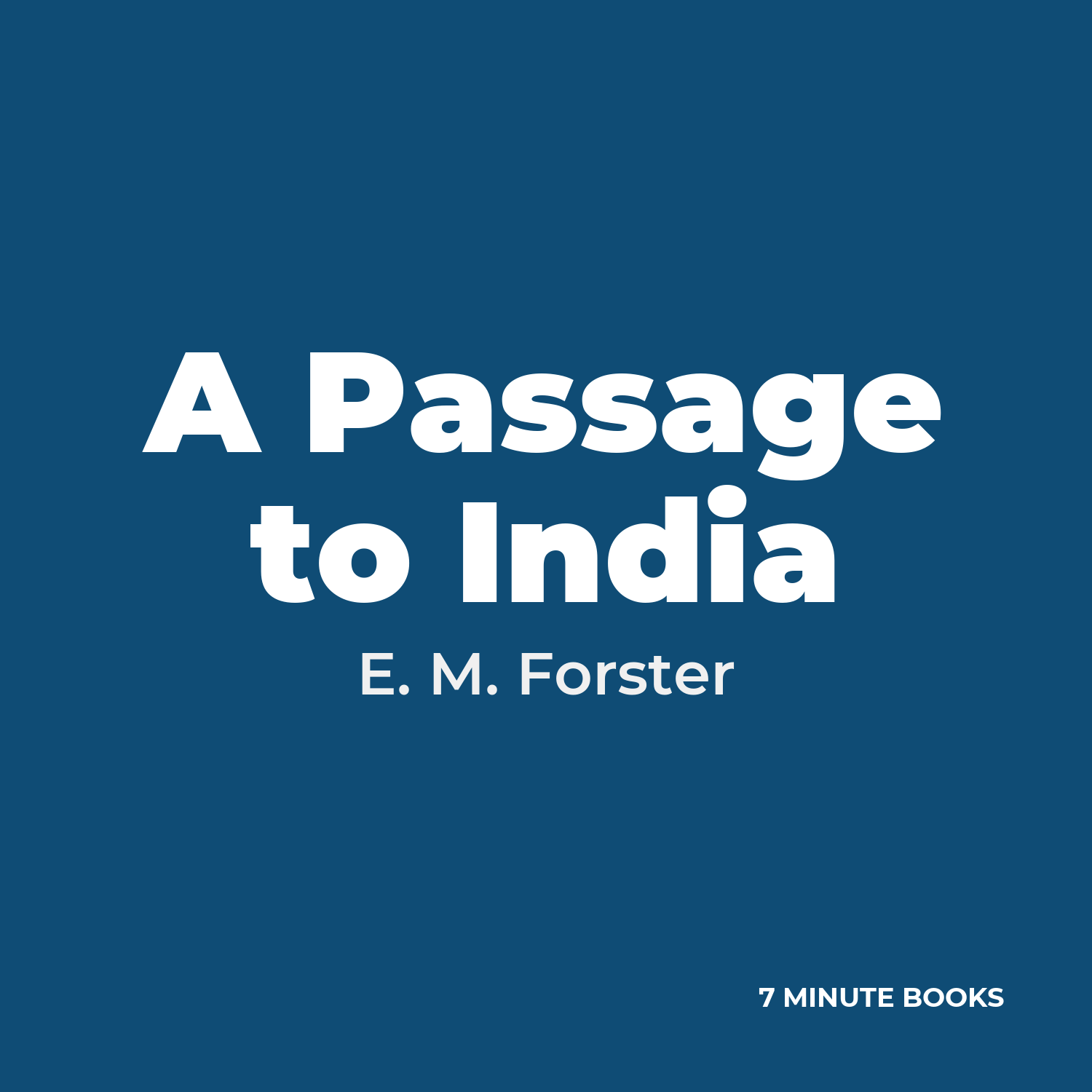 A Passage to India cover