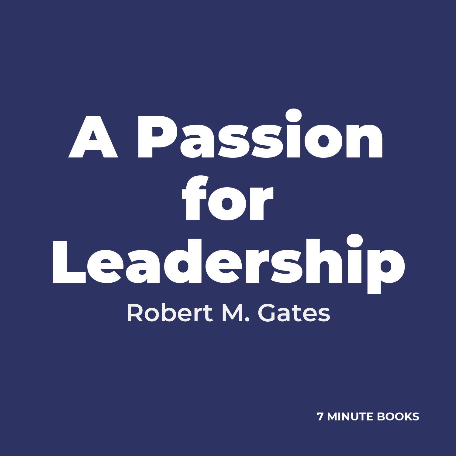A Passion for Leadership cover