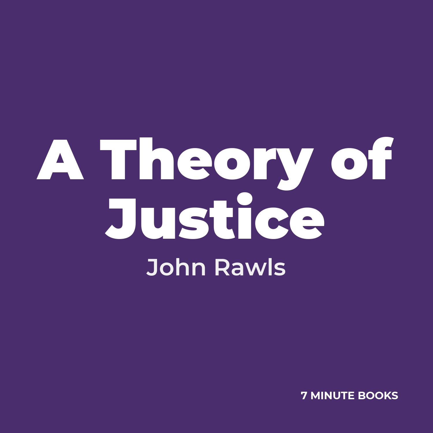 A Theory of Justice cover