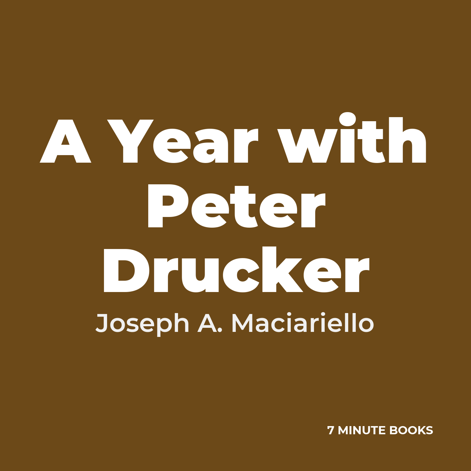 A Year with Peter Drucker cover