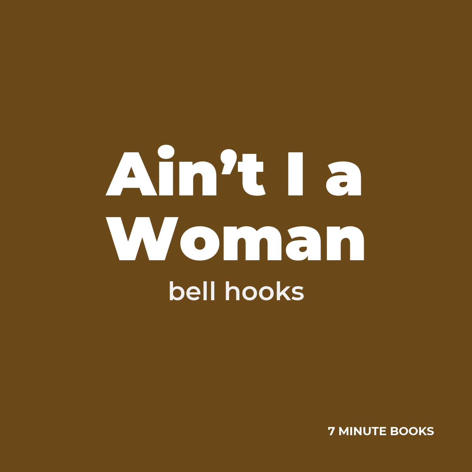 Ain’t I a Woman cover