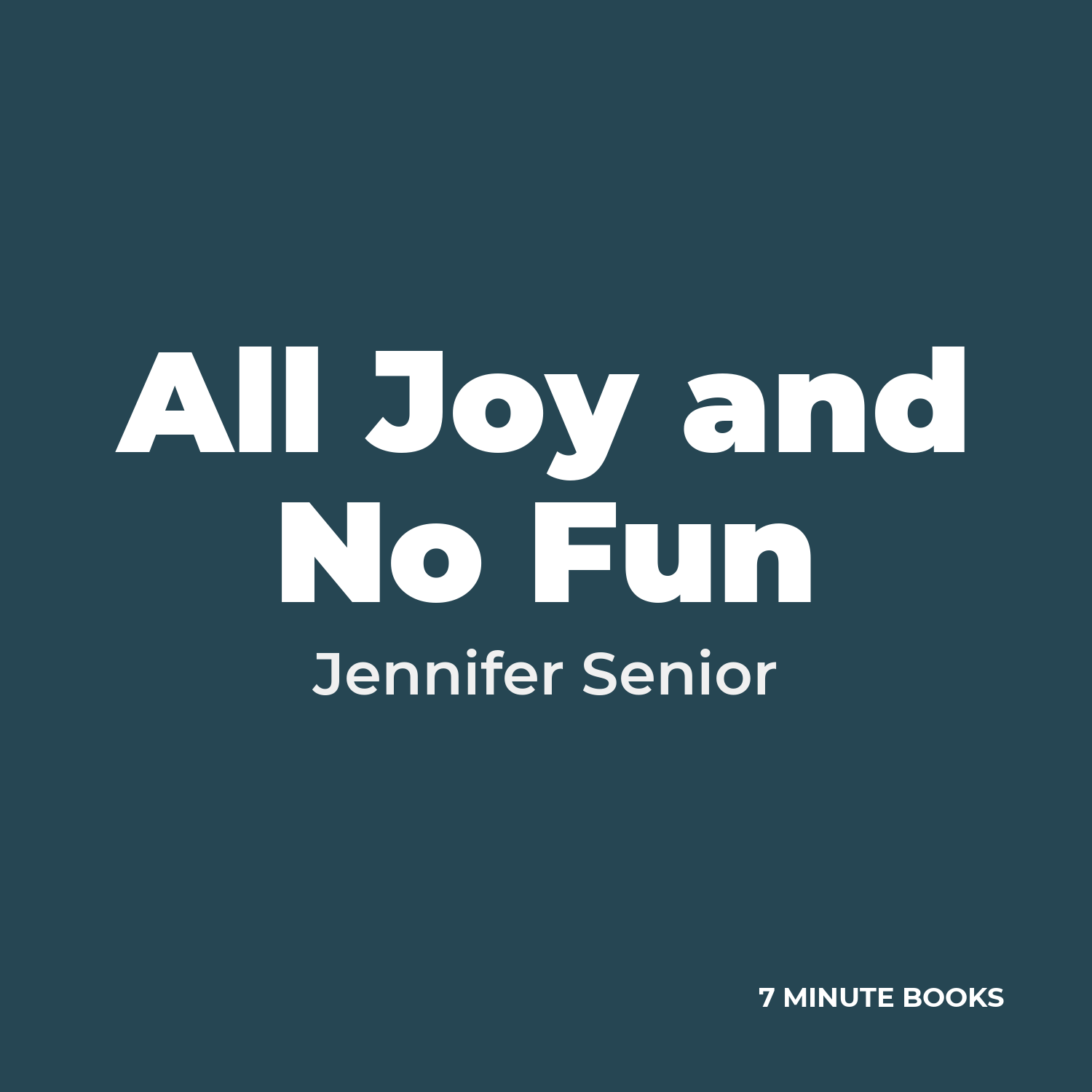 All Joy and No Fun cover