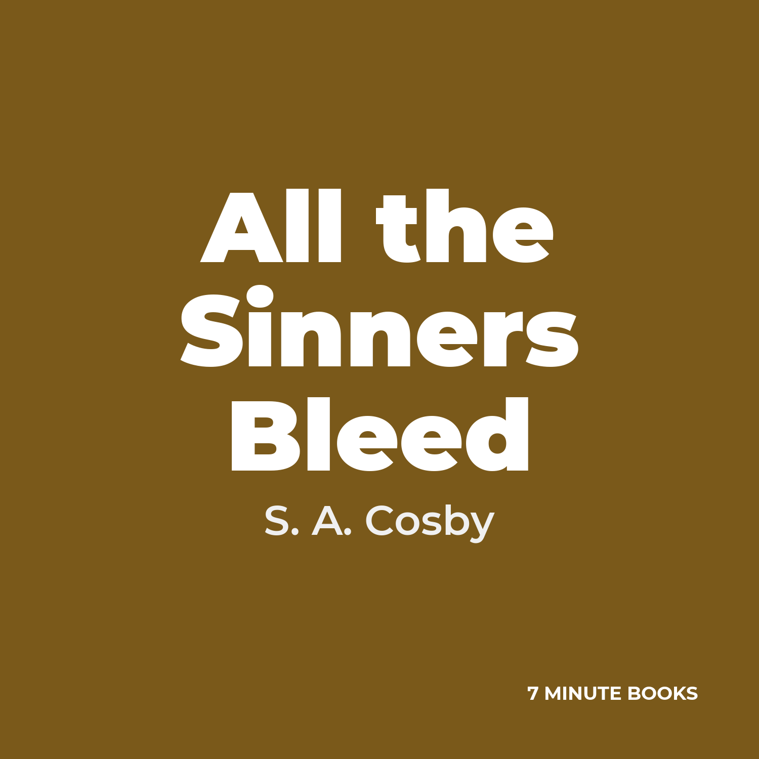 All the Sinners Bleed cover