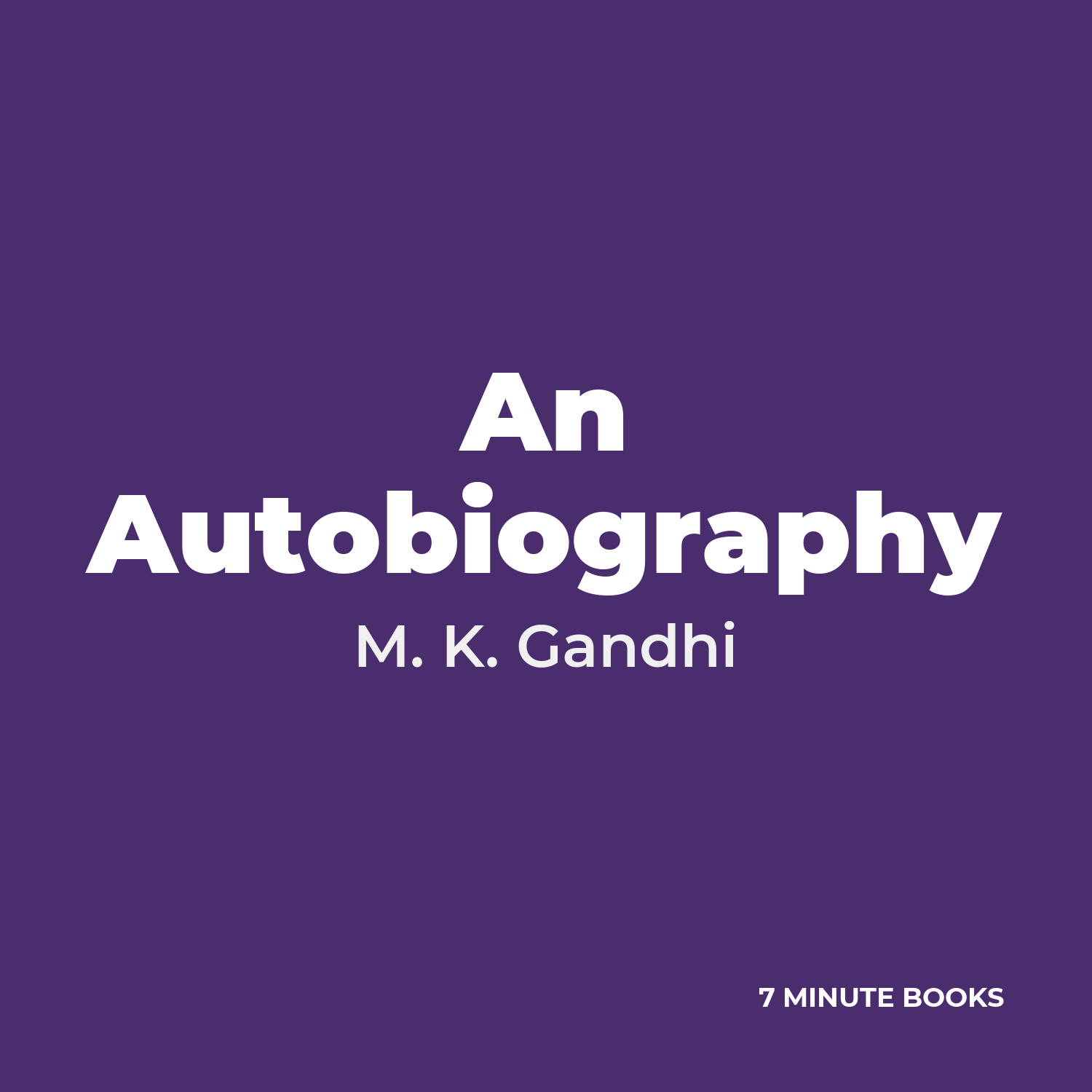 An Autobiography cover