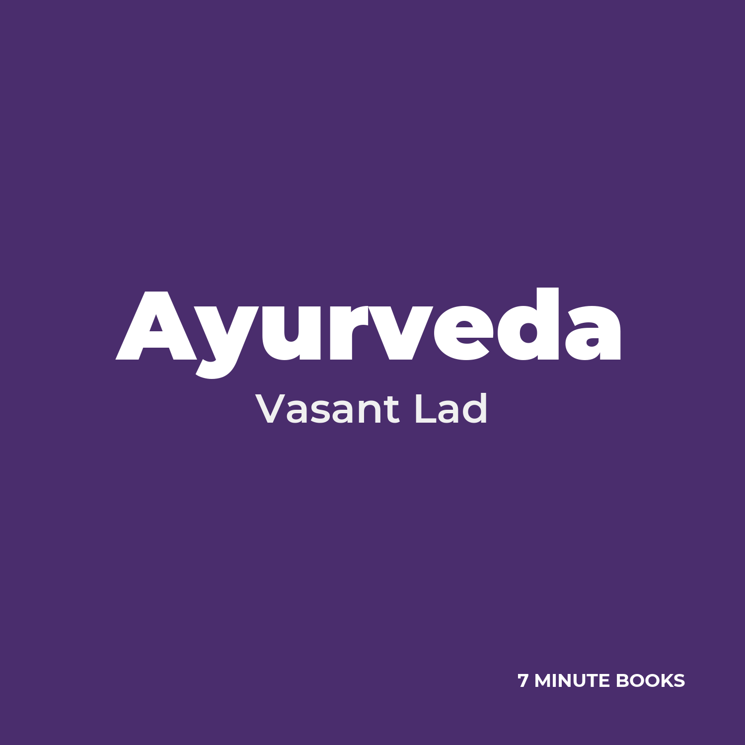 Ayurveda cover