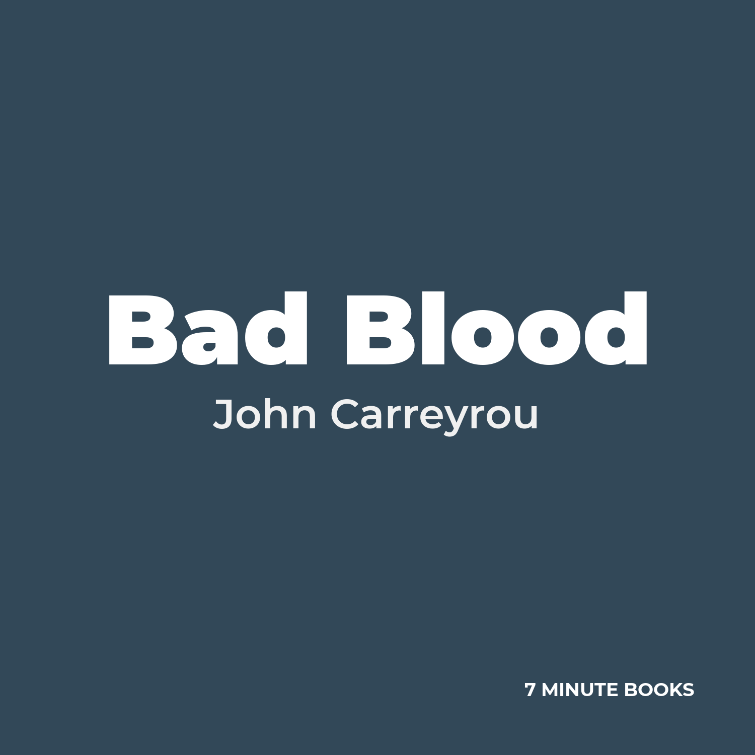 Bad Blood cover