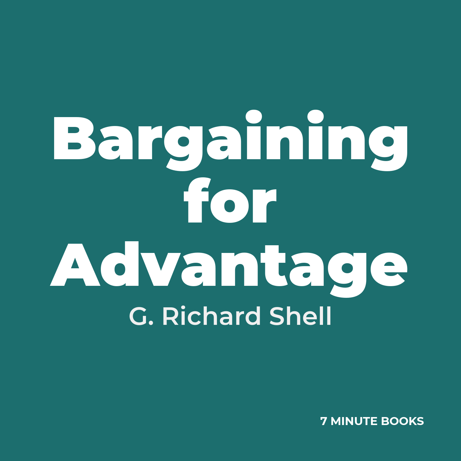 Bargaining for Advantage cover