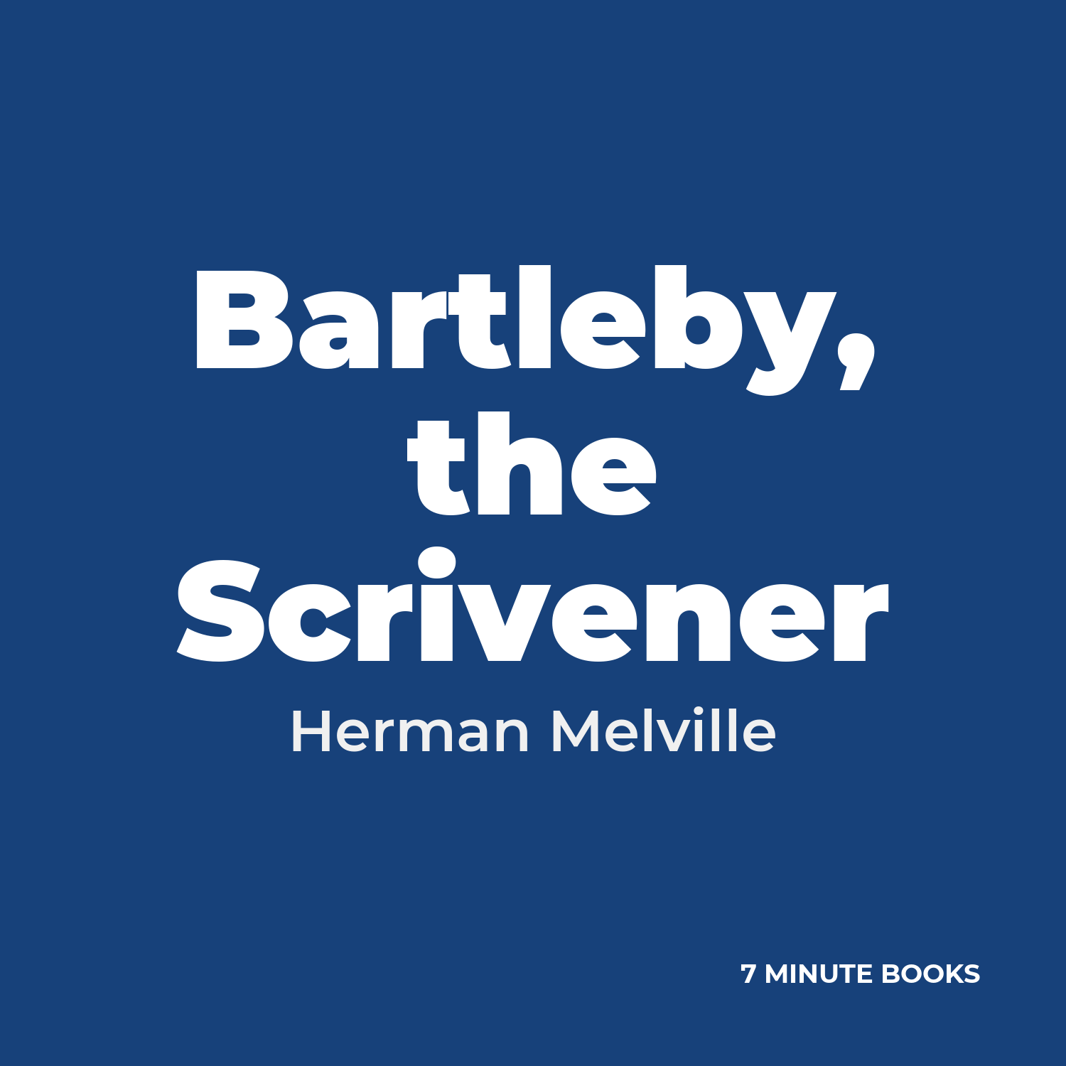 Bartleby, the Scrivener cover