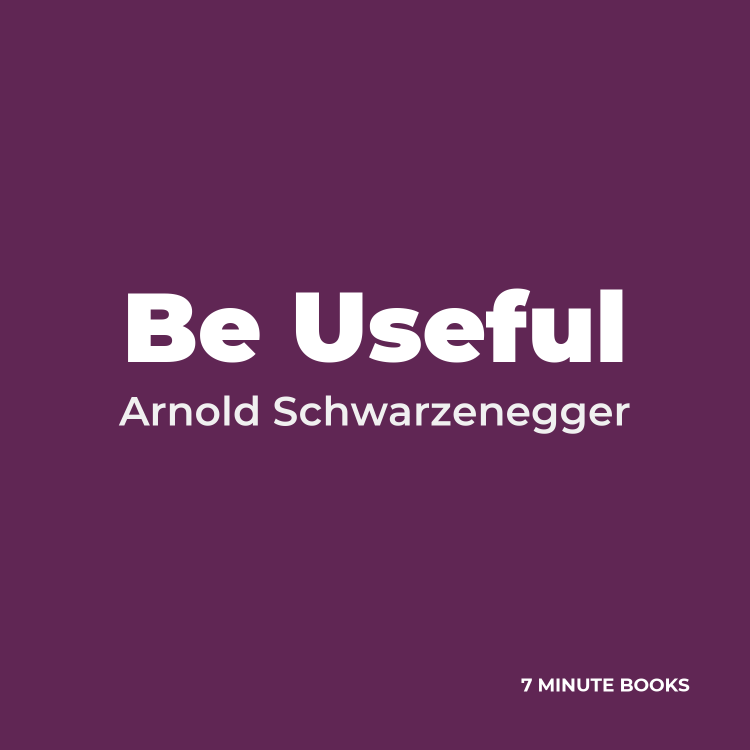 Be Useful cover