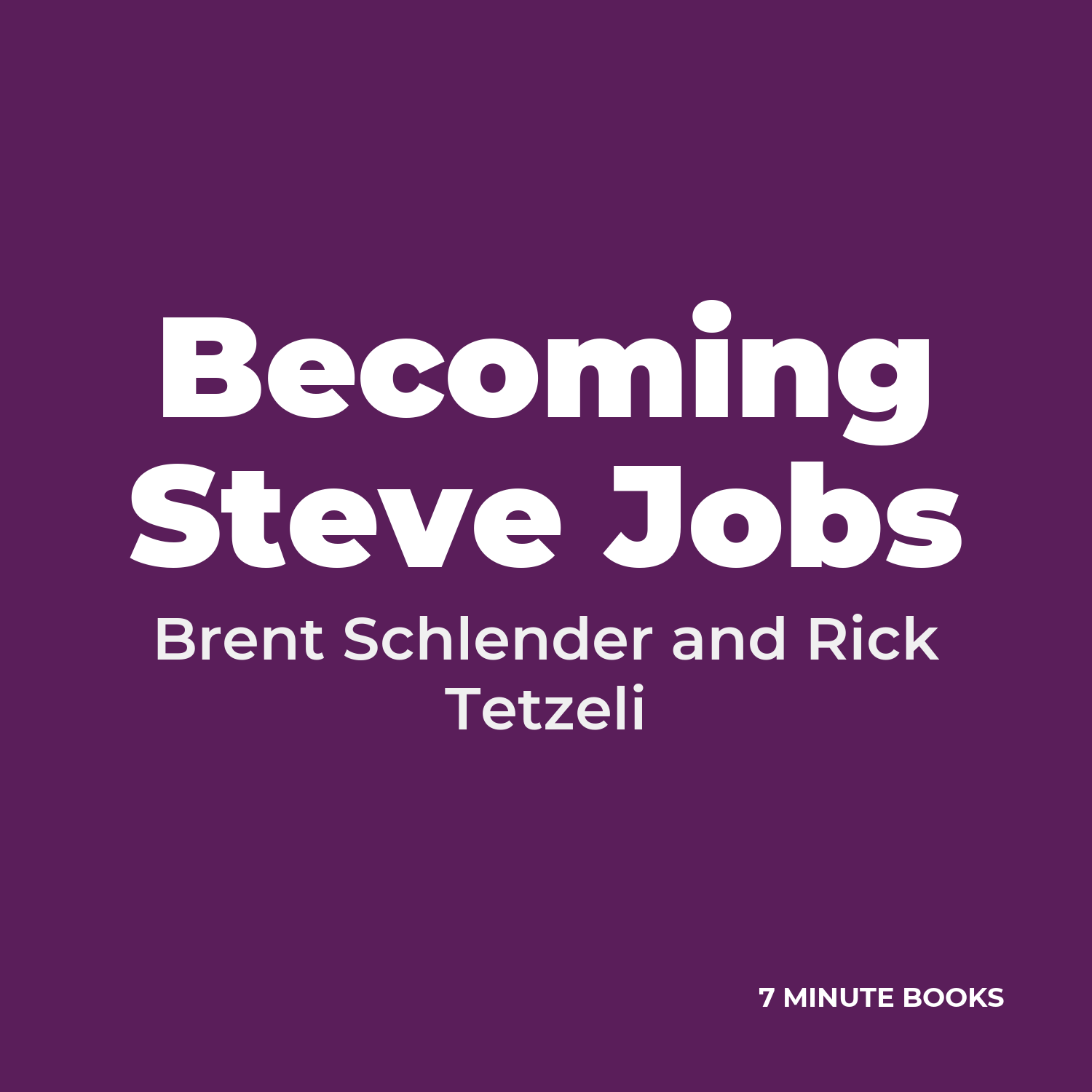 Becoming Steve Jobs cover