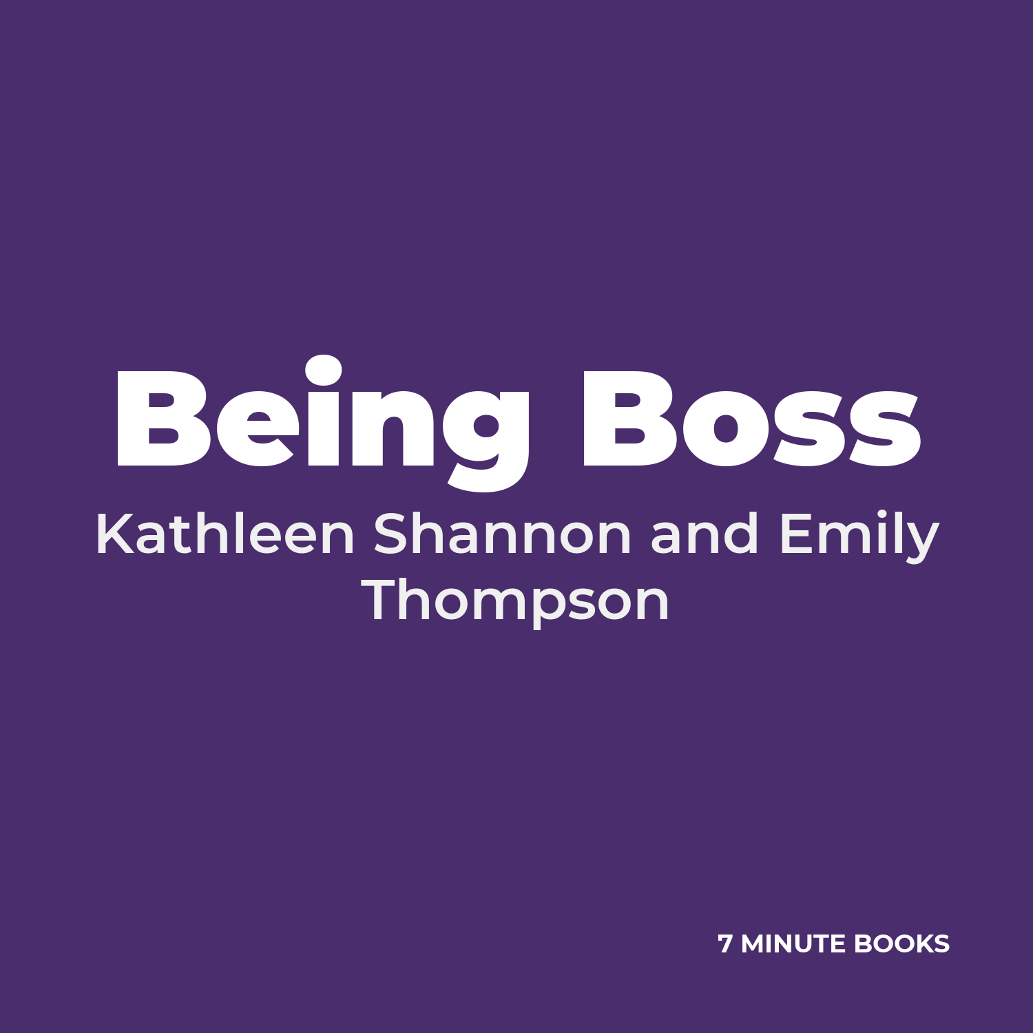 Being Boss cover