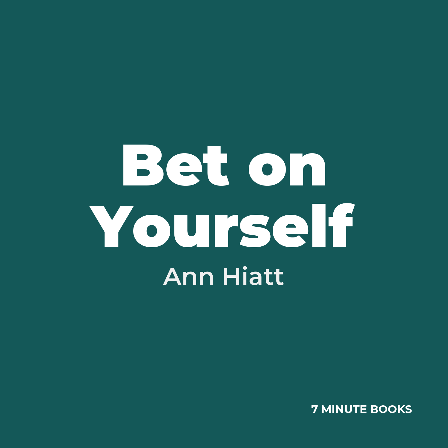 Bet on Yourself cover