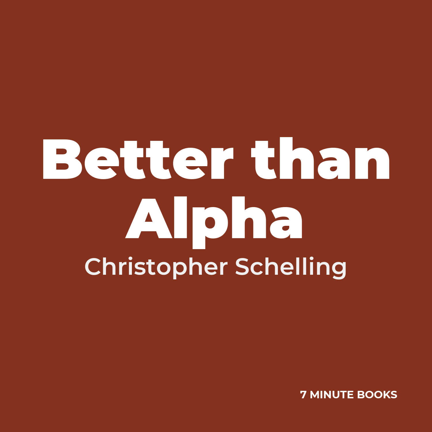 Better than Alpha cover