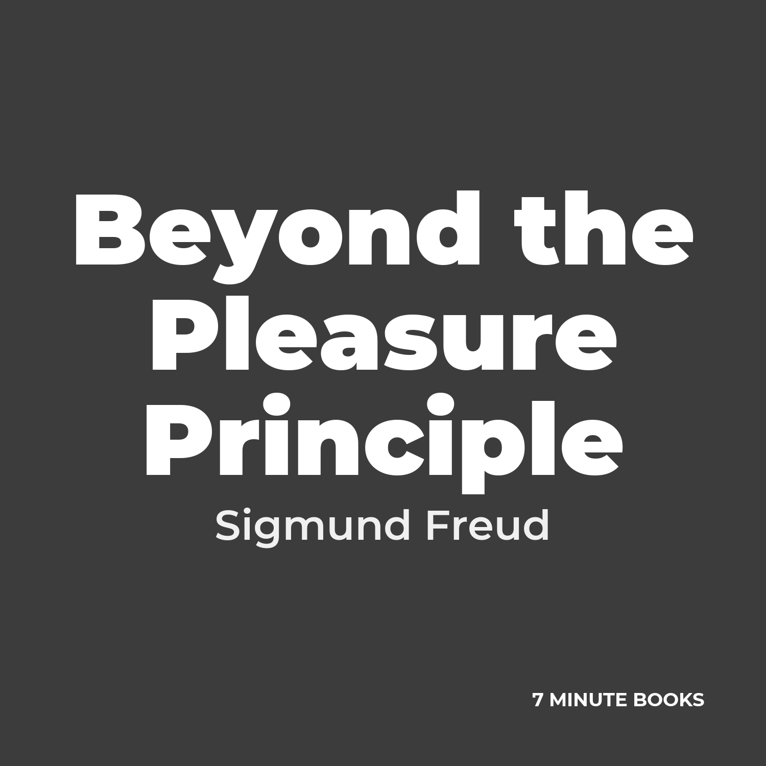 Beyond the Pleasure Principle cover