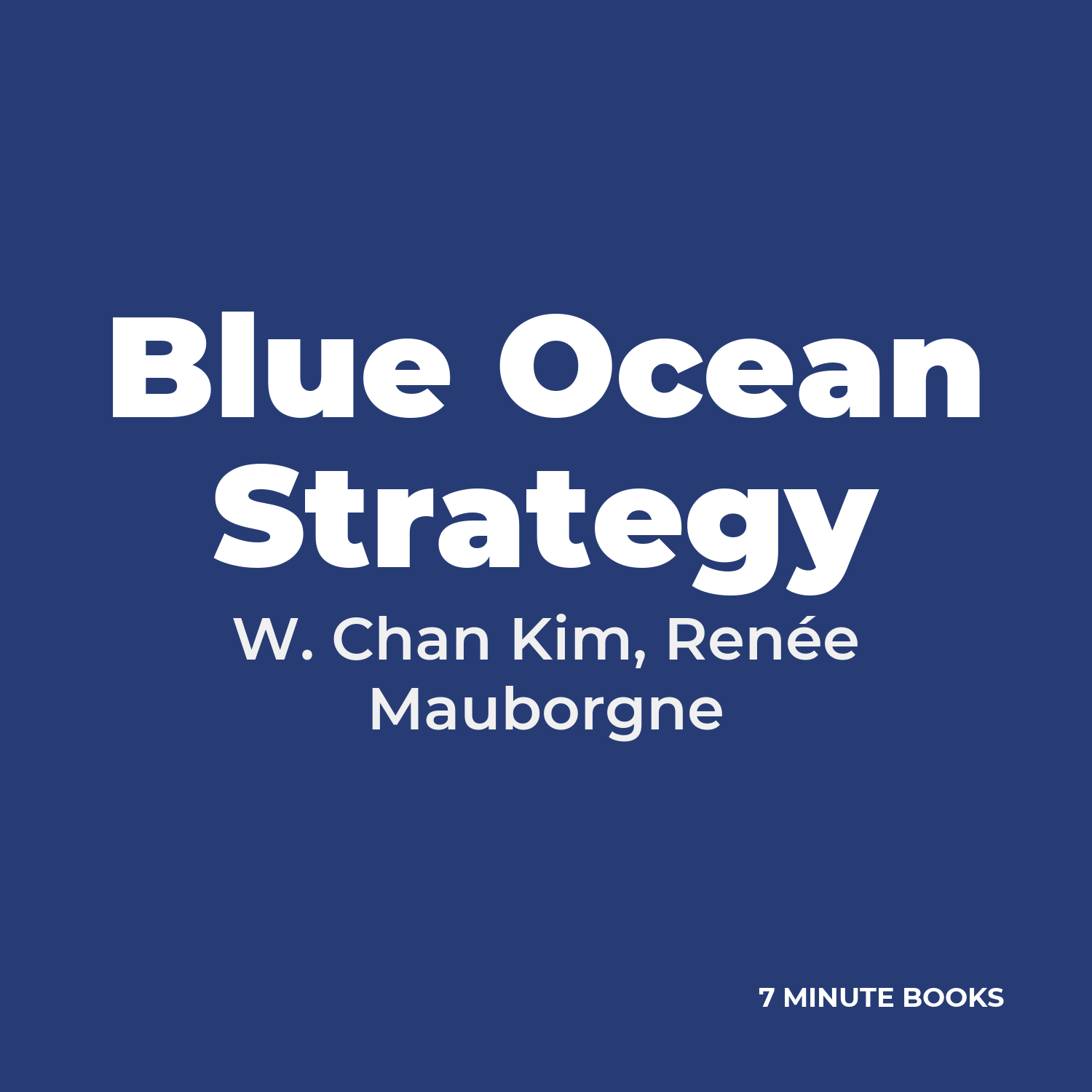 Blue Ocean Strategy cover
