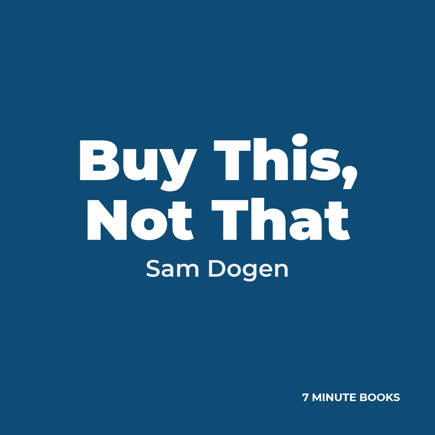 Buy This, Not That cover