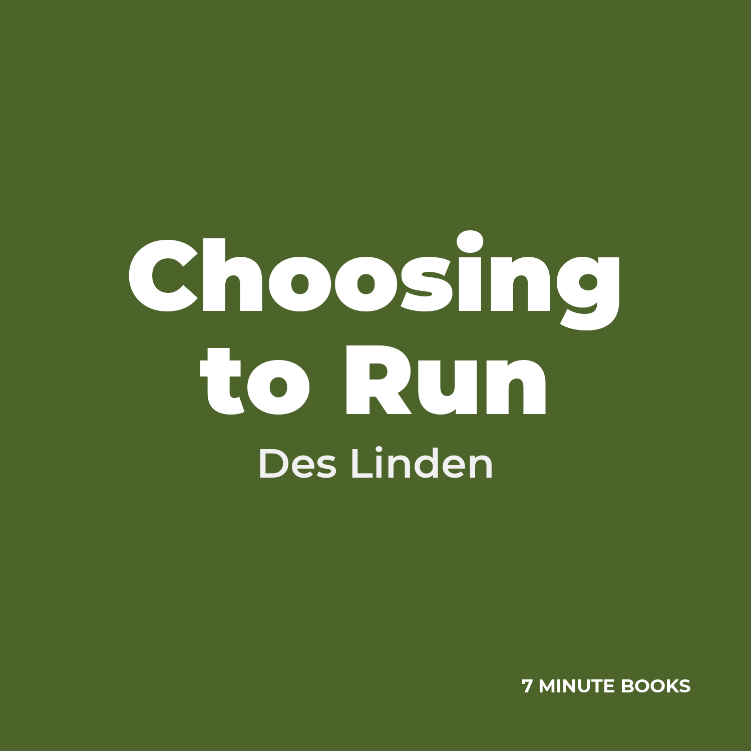 Choosing to Run cover