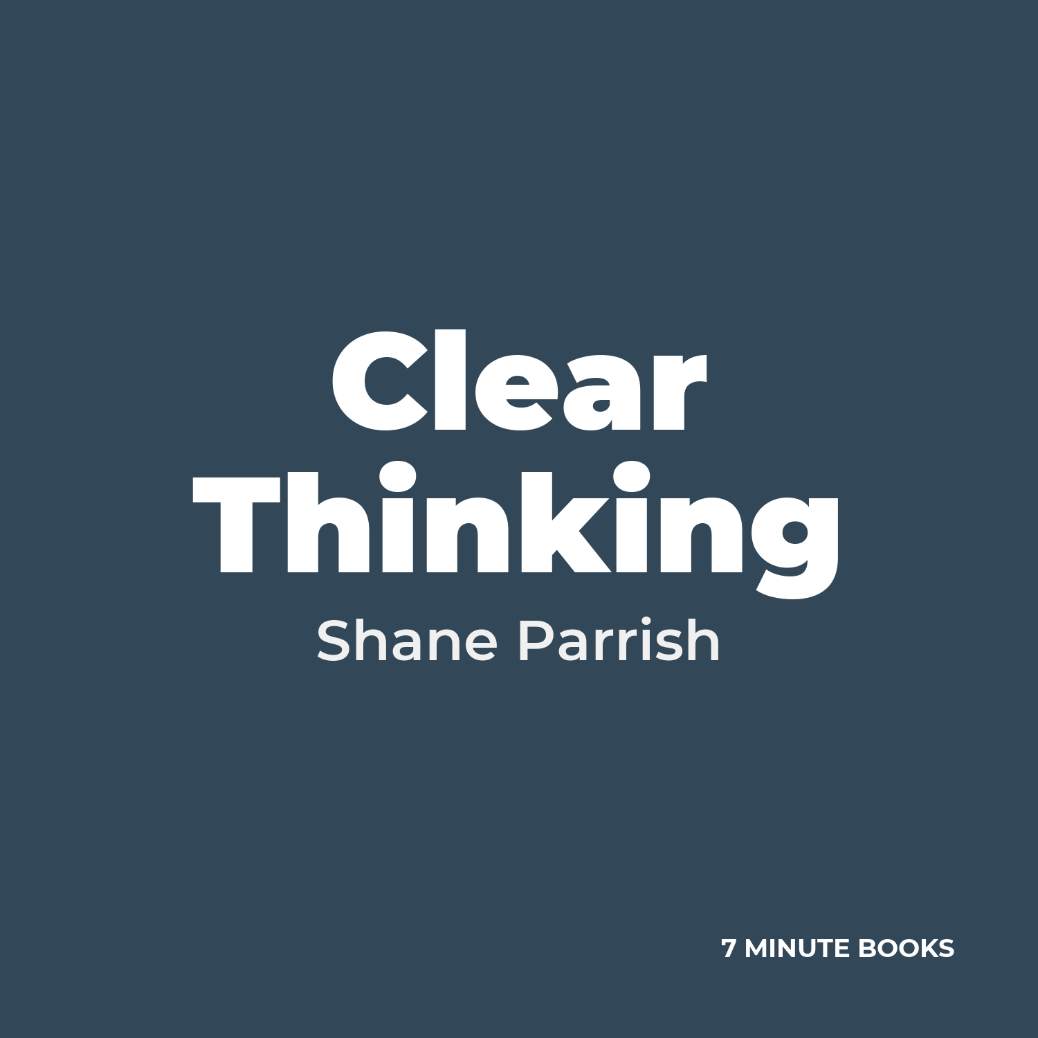 Clear Thinking cover