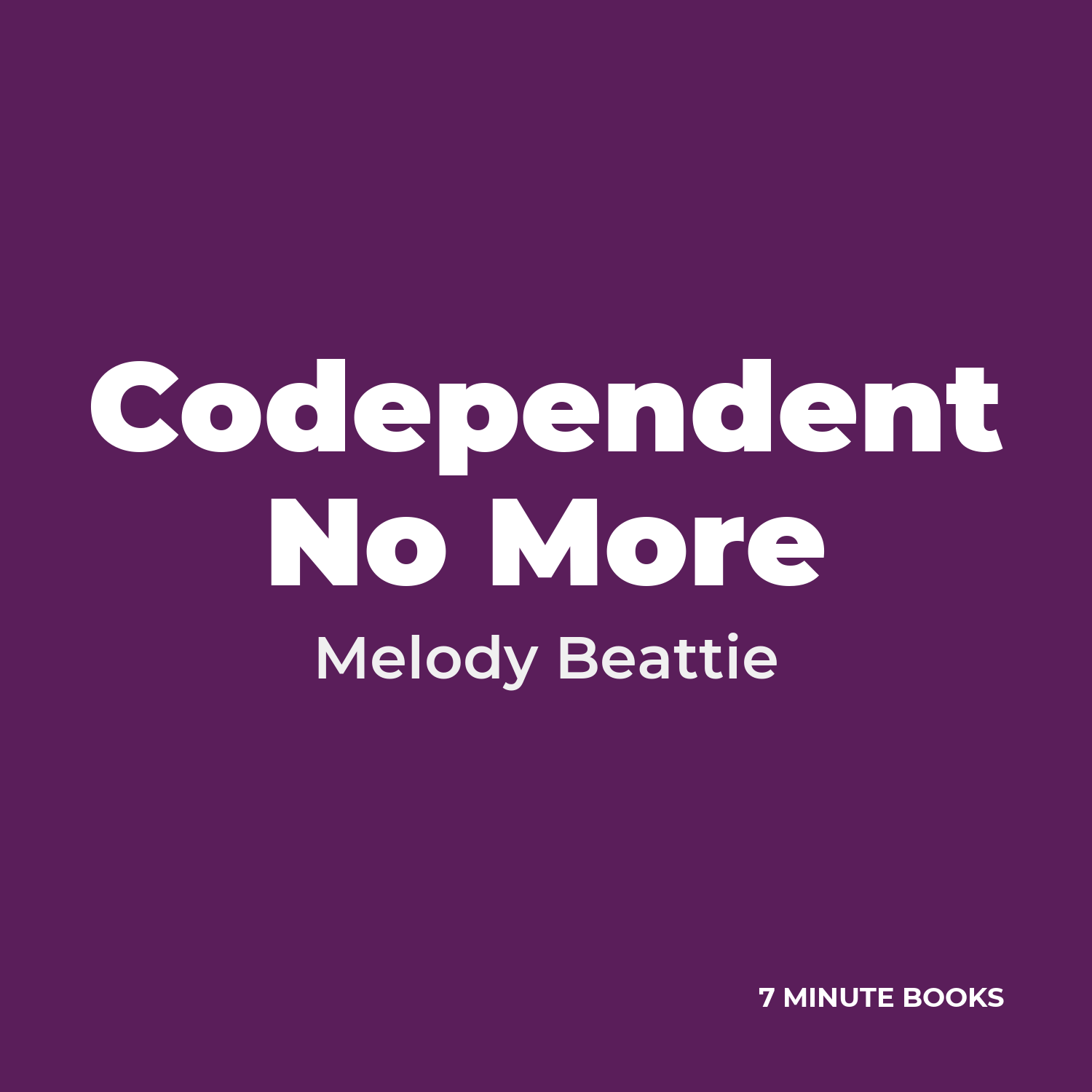 Codependent No More cover