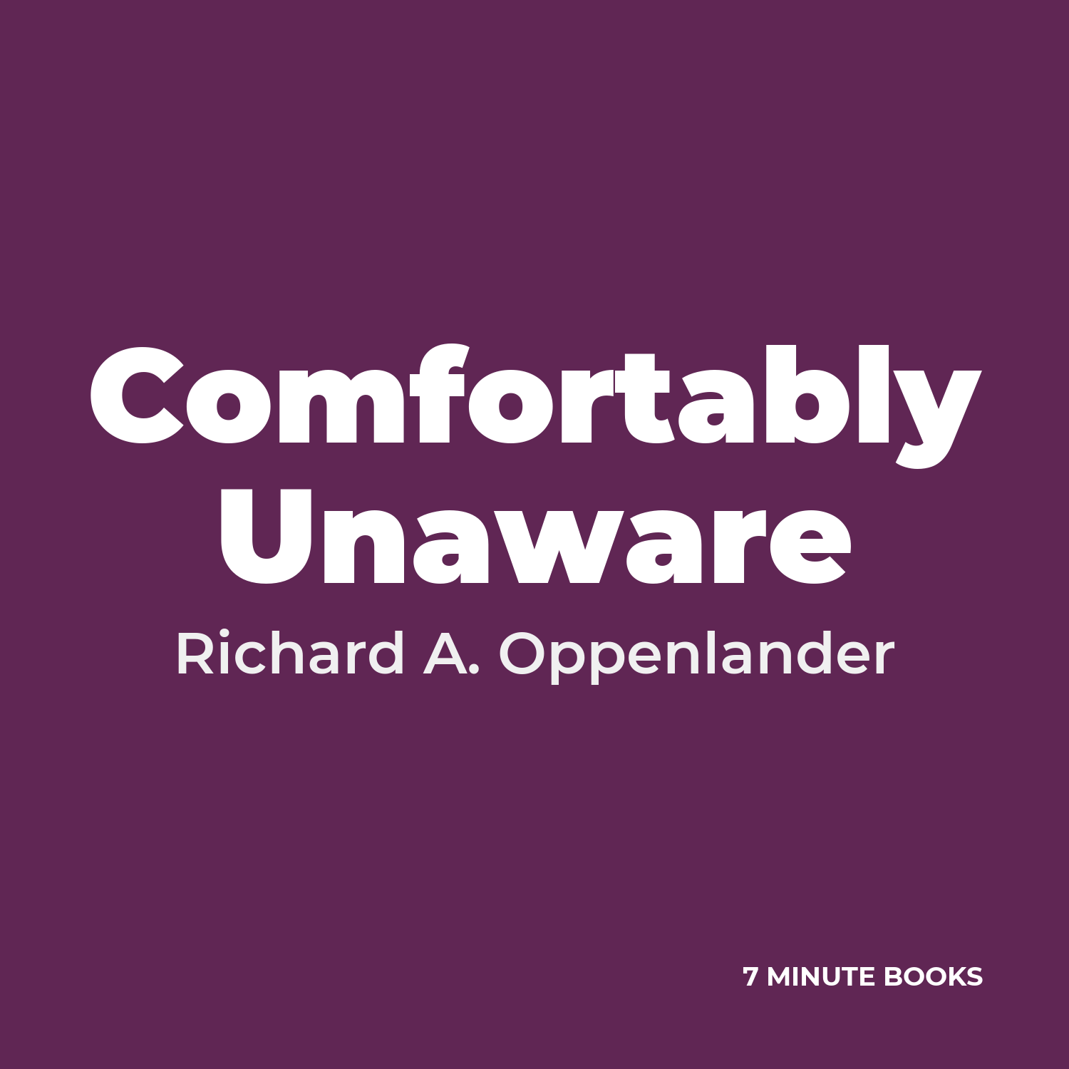 Comfortably Unaware cover