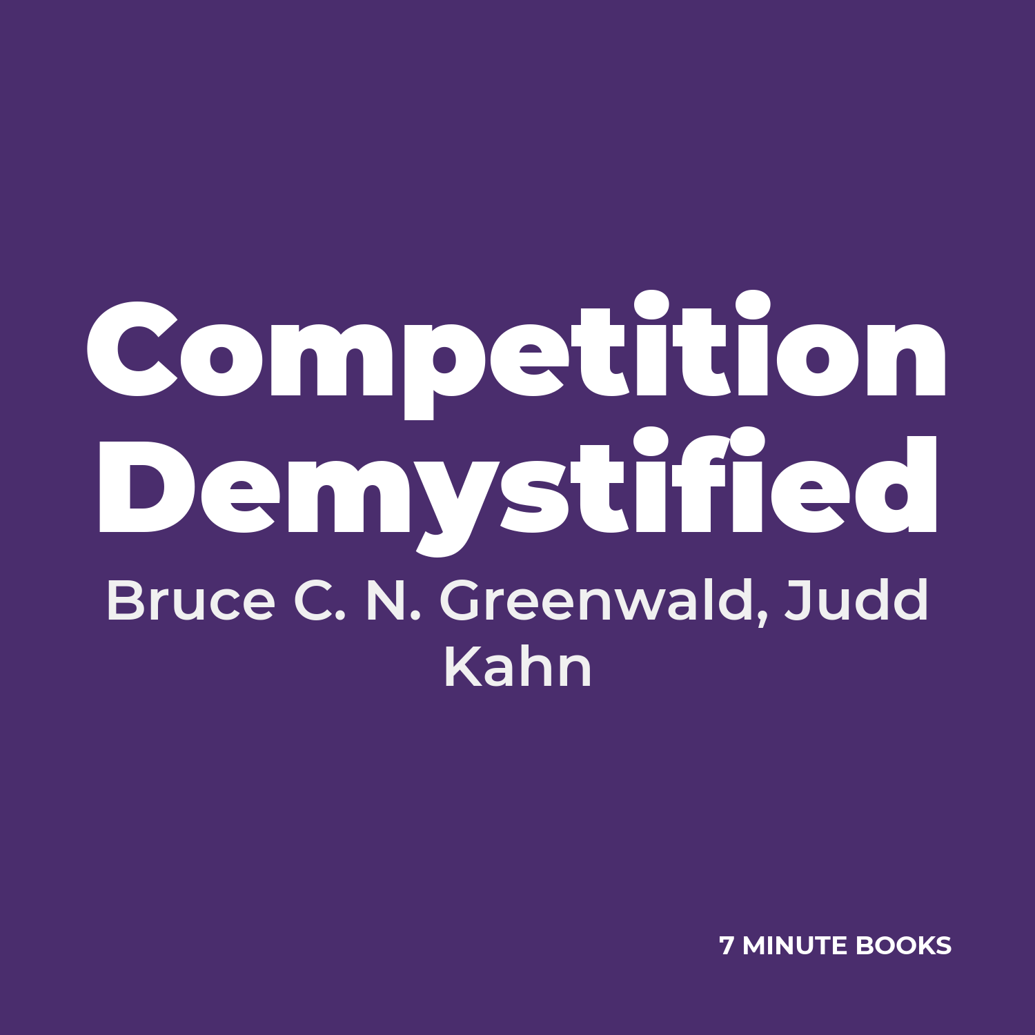Competition Demystified cover