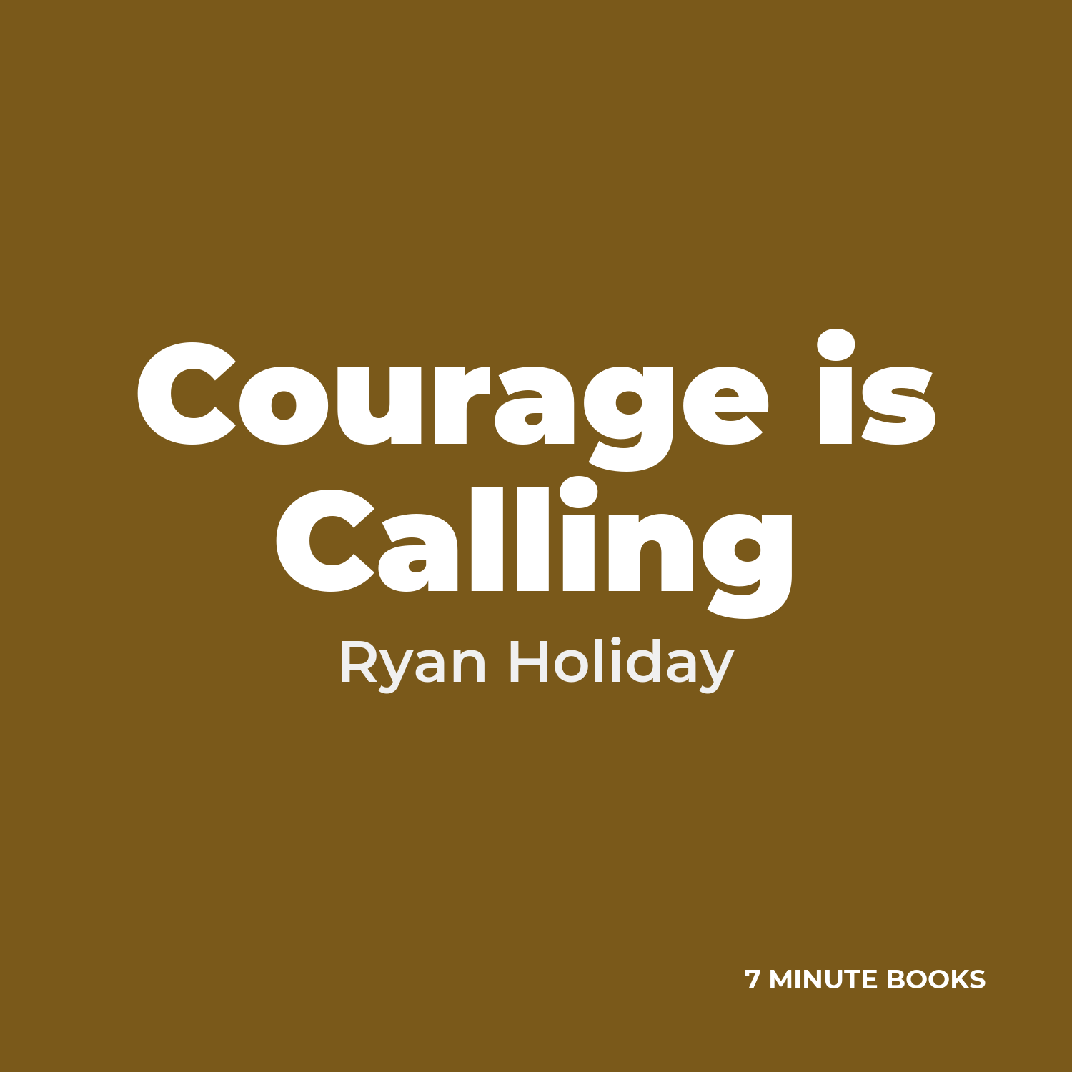 Courage is Calling cover