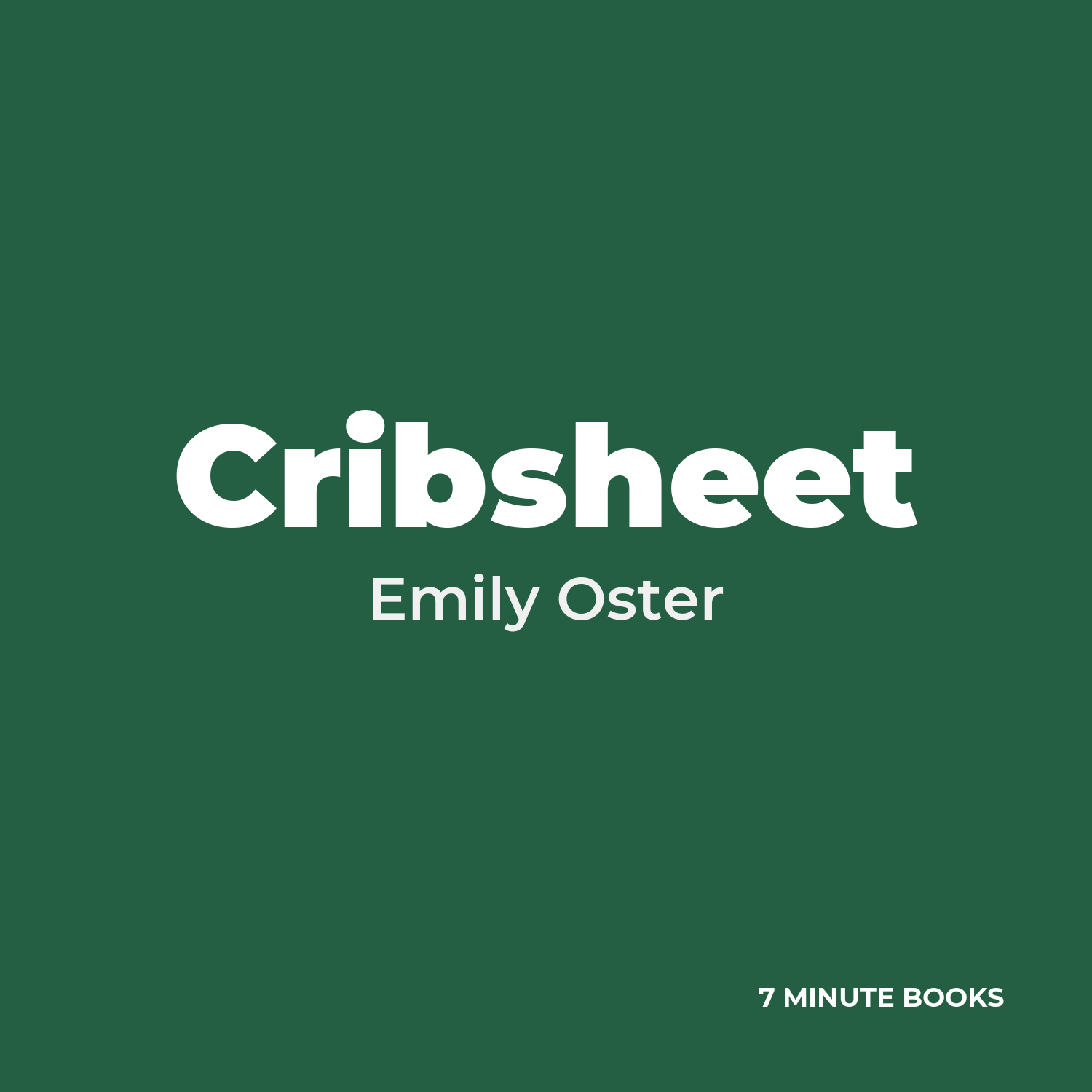 Cribsheet cover