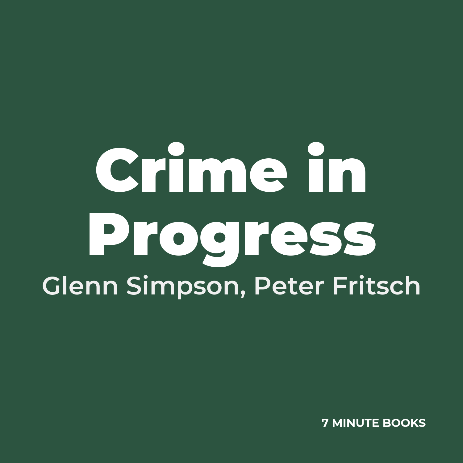Crime in Progress cover