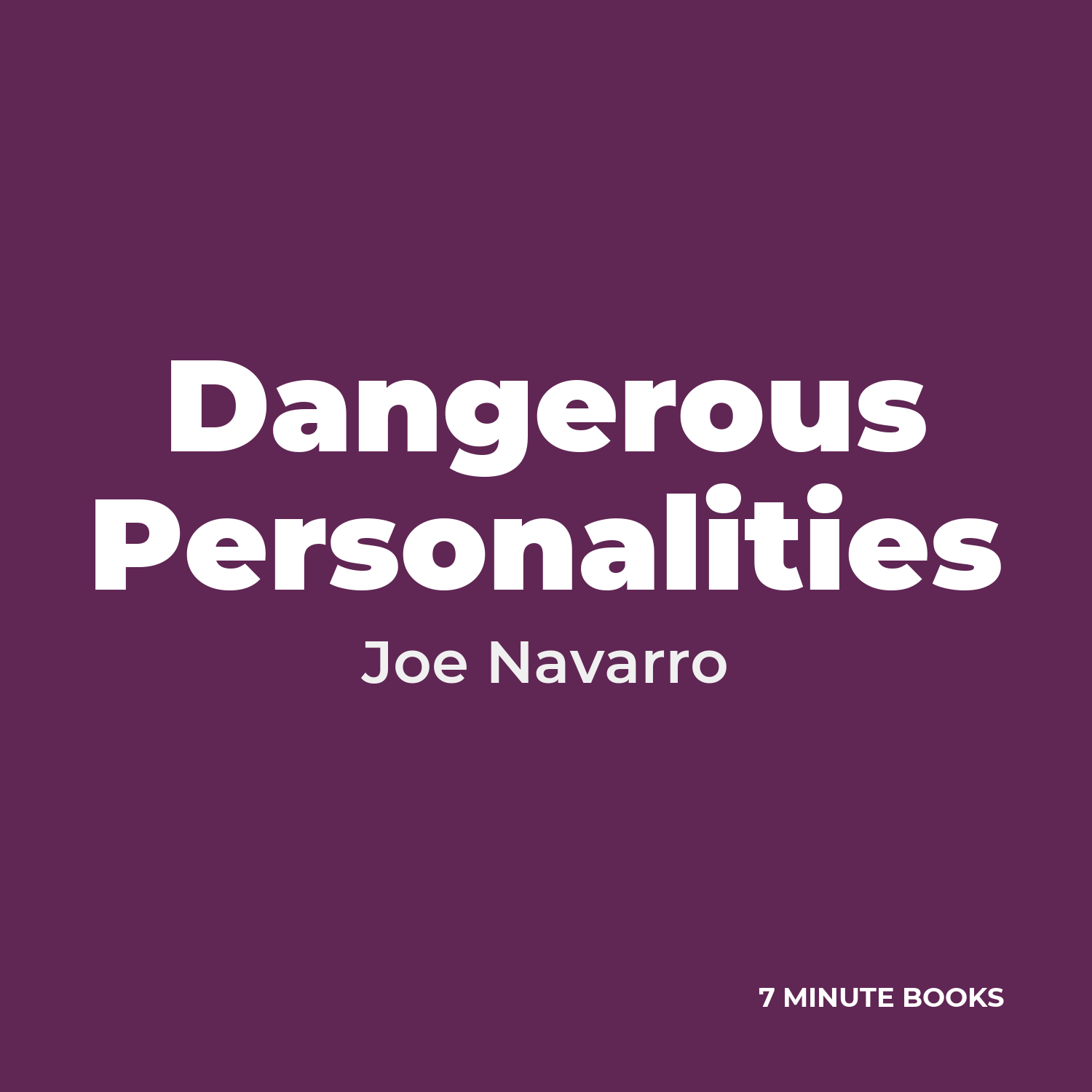Dangerous Personalities cover