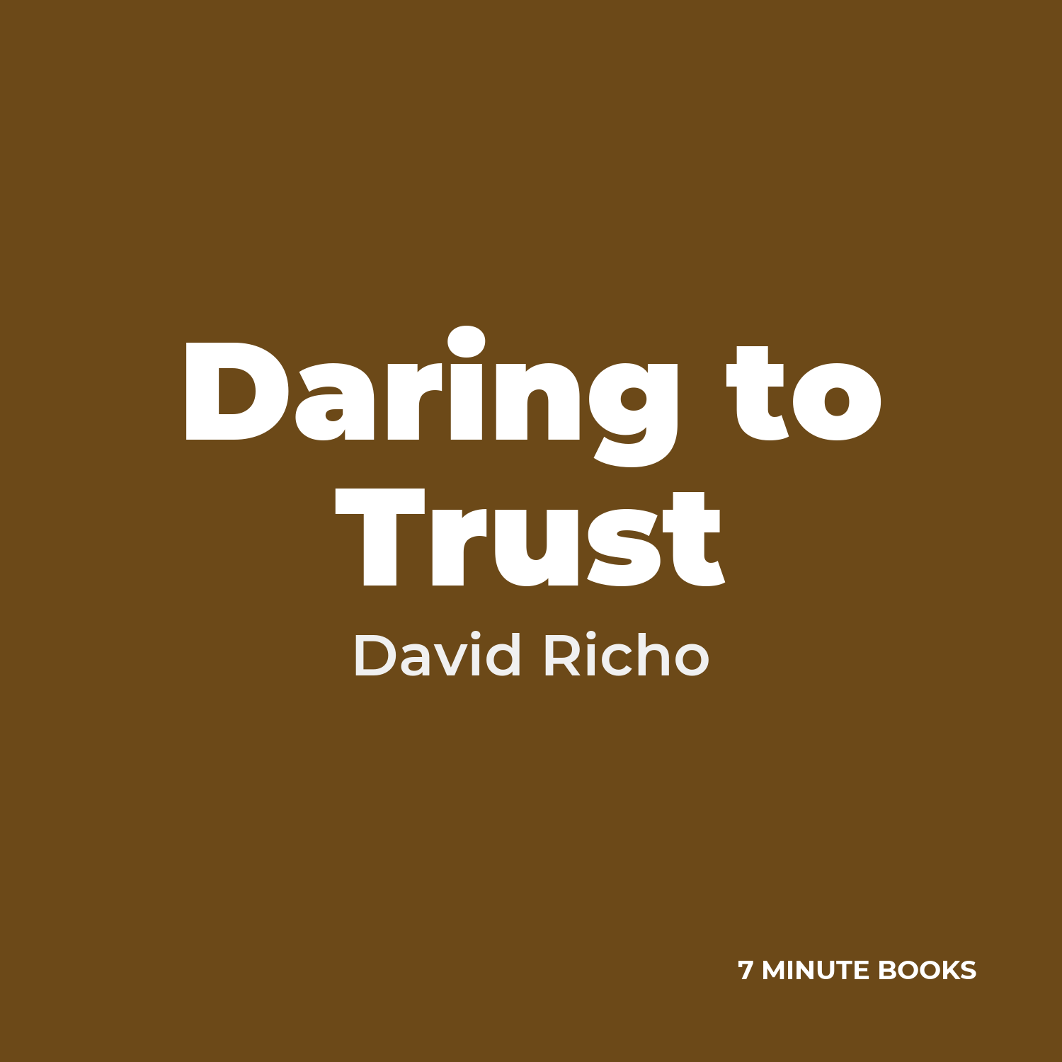 Daring to Trust cover