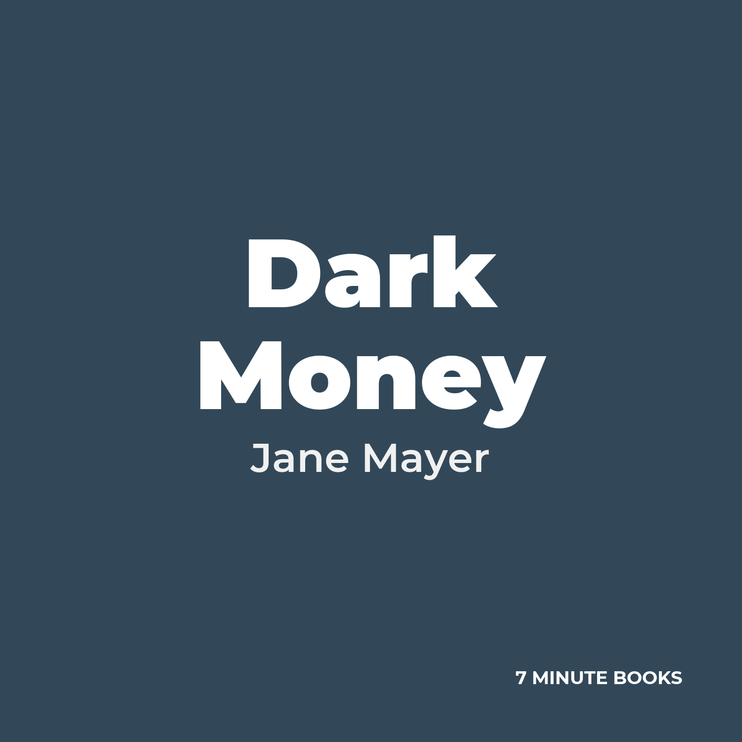 Dark Money cover