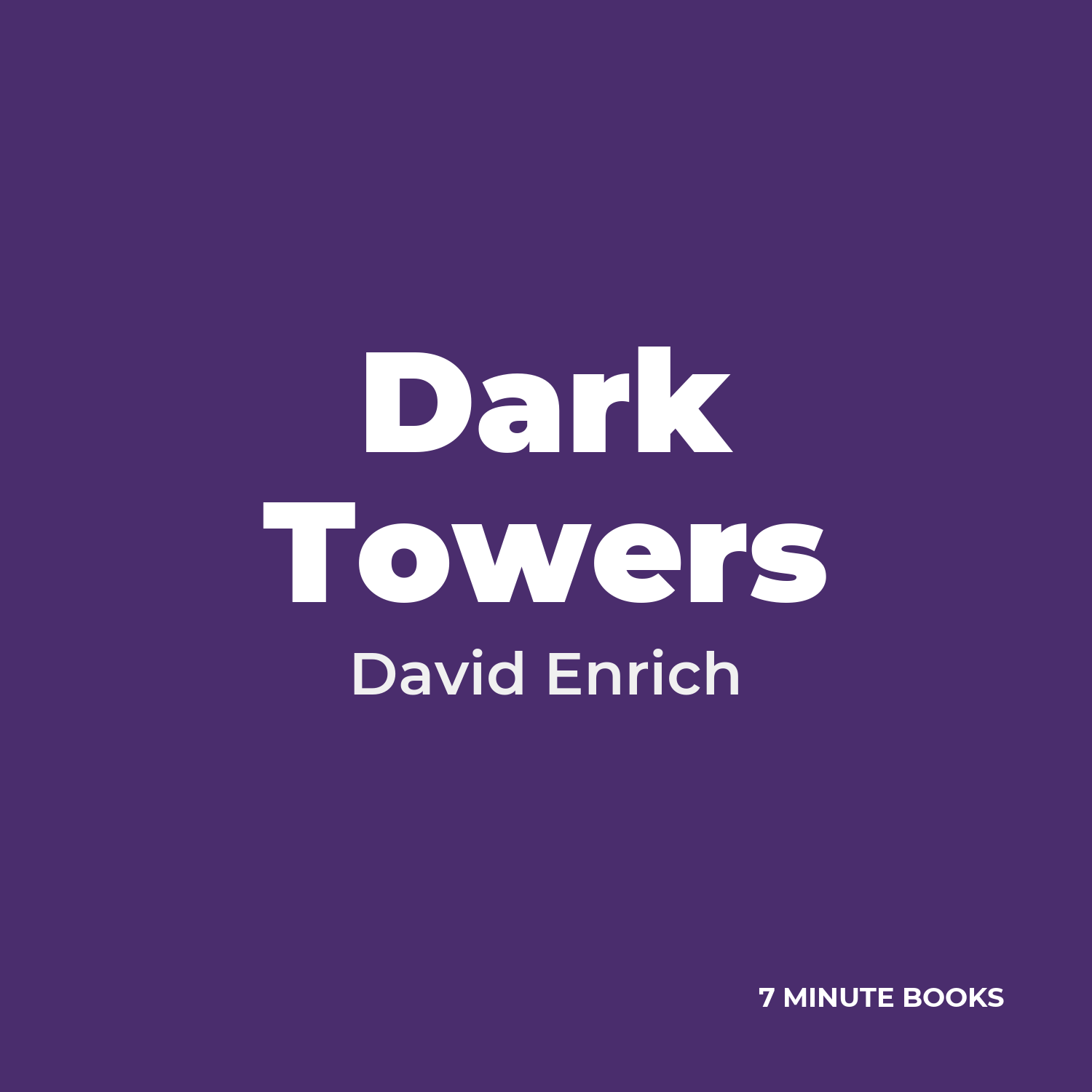 Dark Towers cover