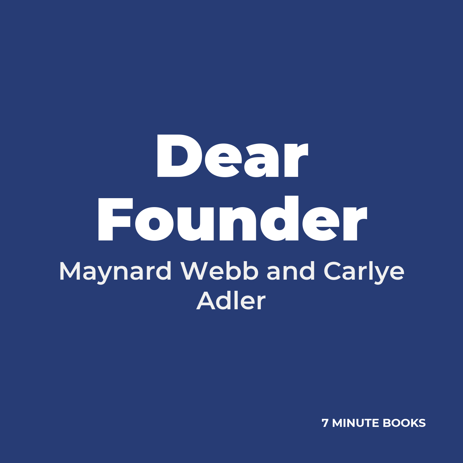 Dear Founder cover