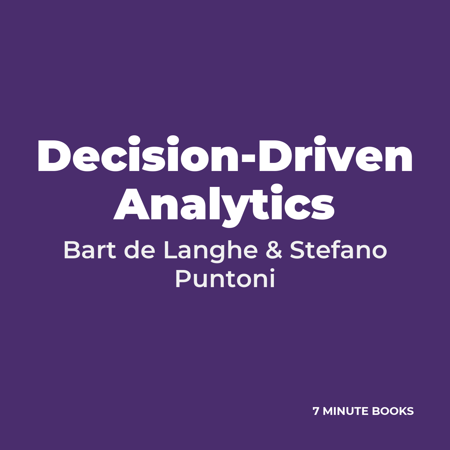 Decision-Driven Analytics cover