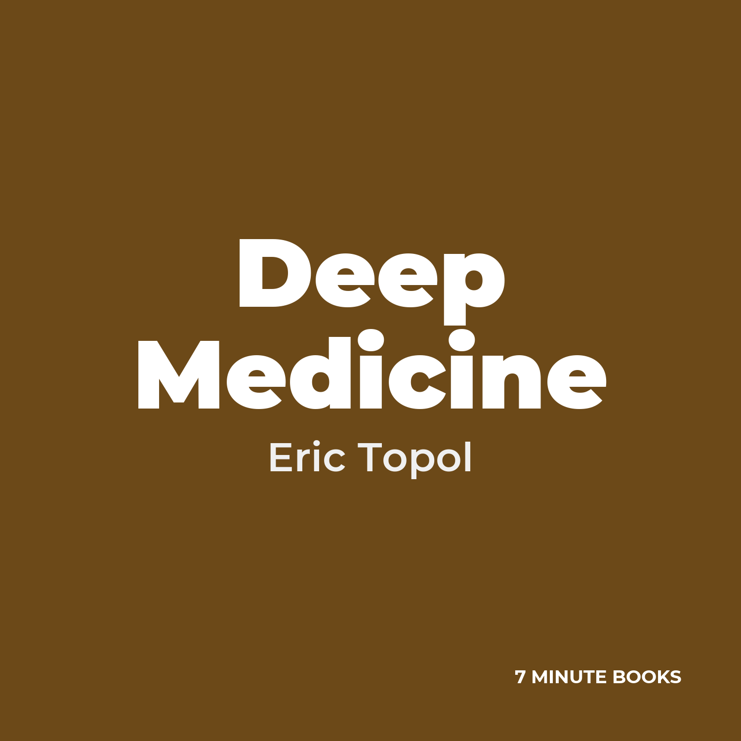 Deep Medicine cover