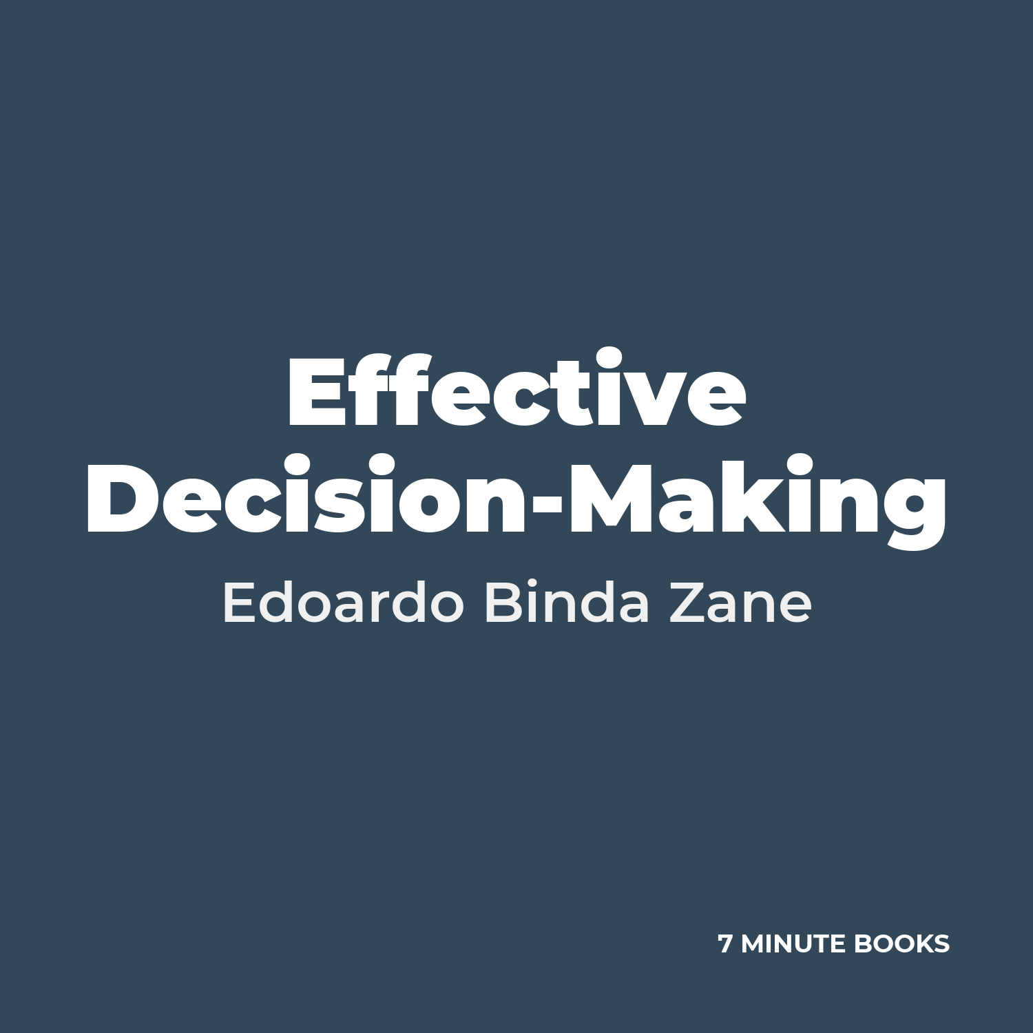Effective Decision-Making cover