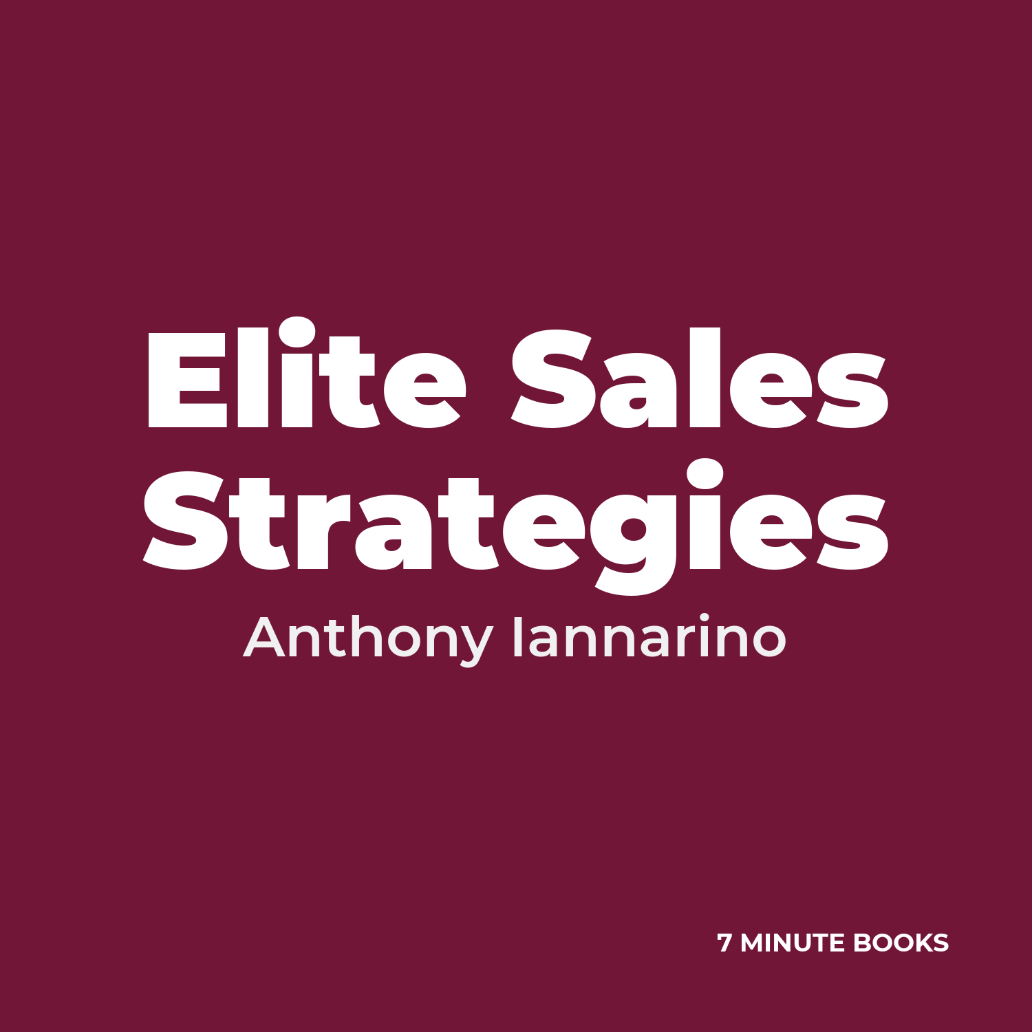 Elite Sales Strategies cover