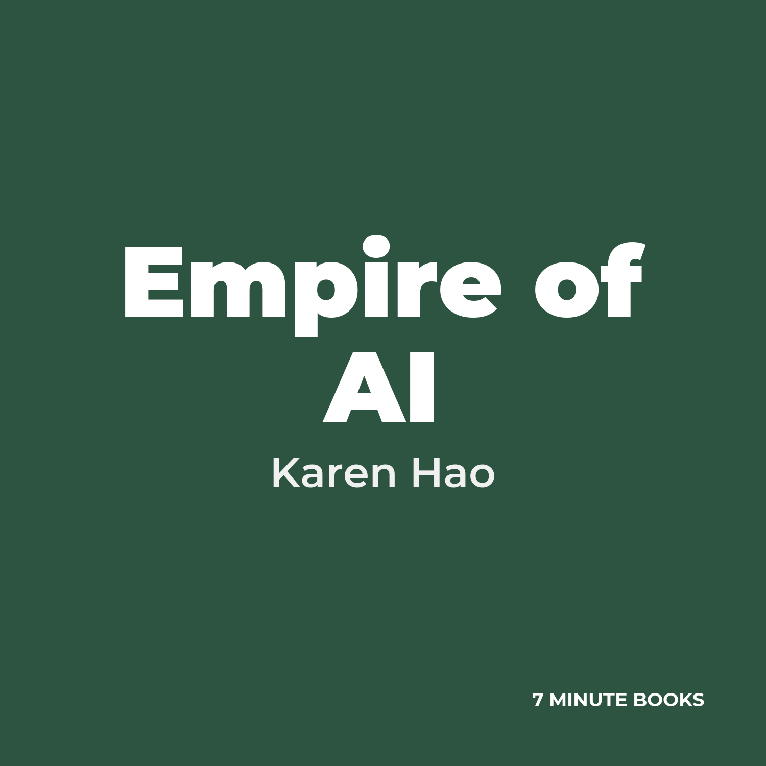 Empire of AI — by Karen Hao