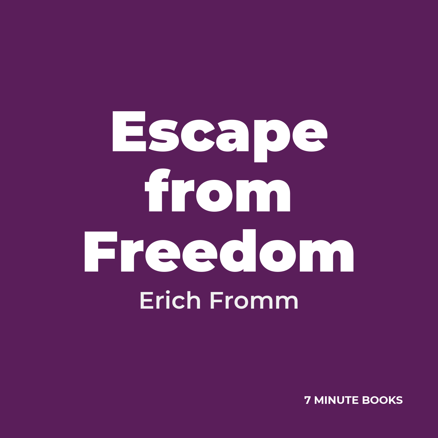 Escape from Freedom cover