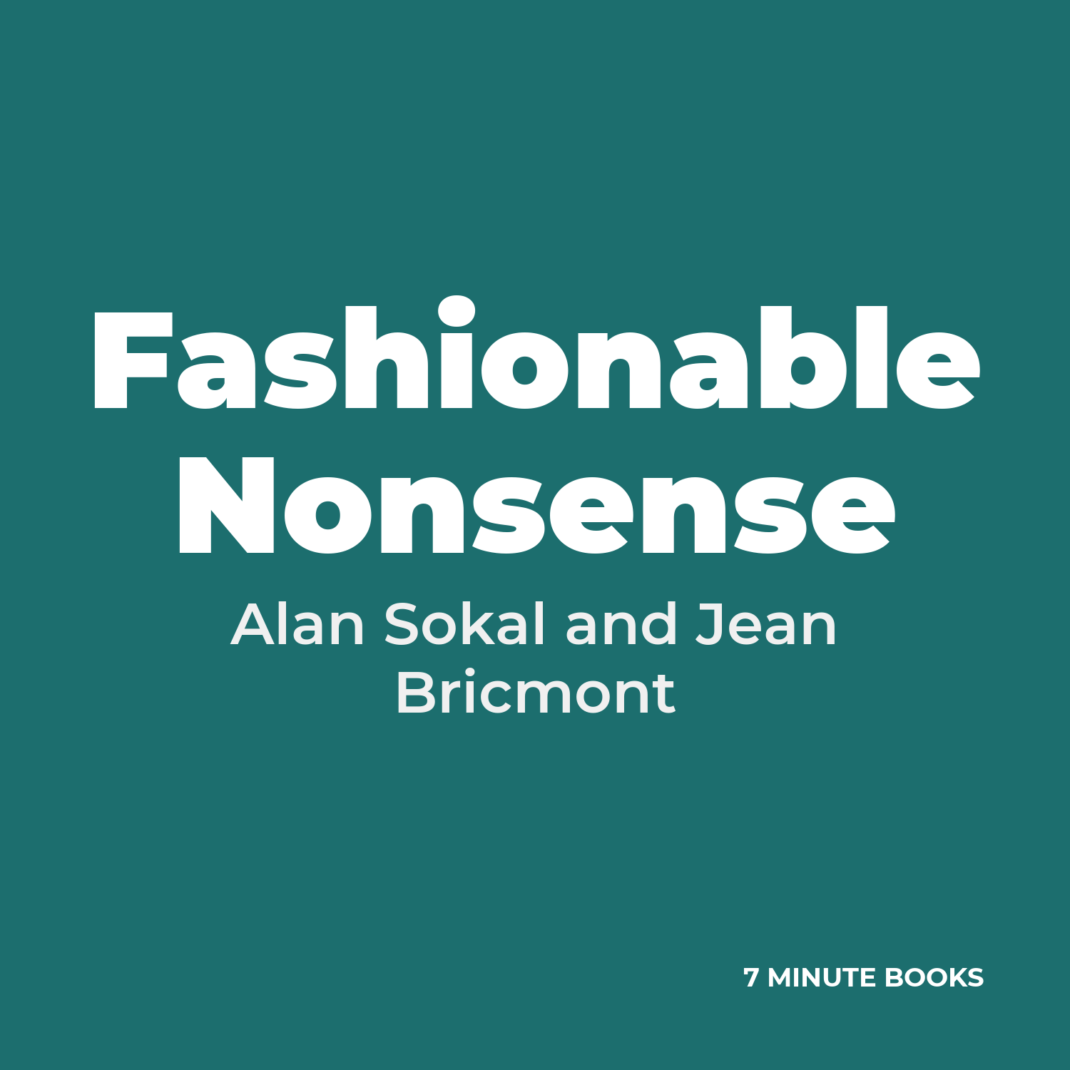 Fashionable Nonsense cover