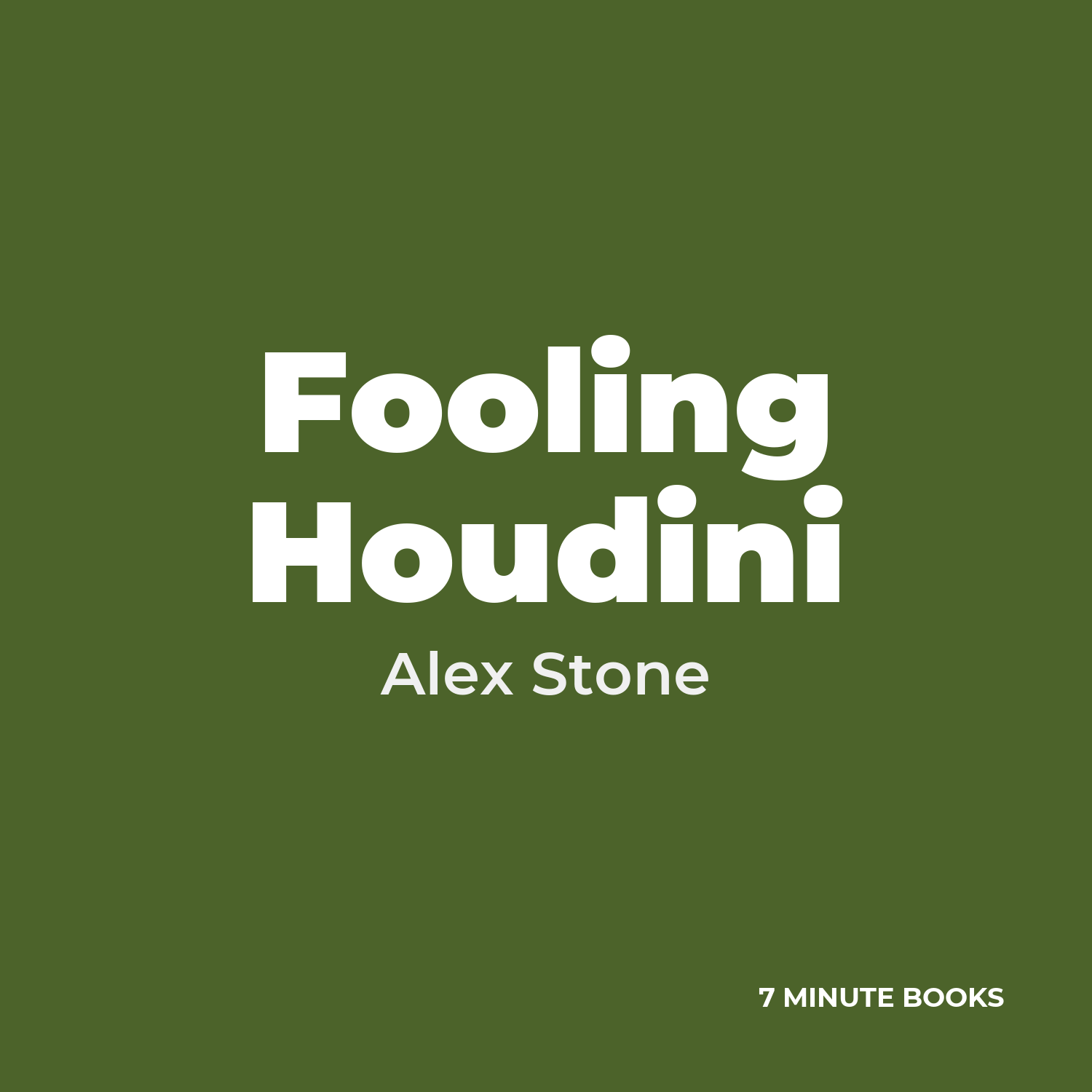 Fooling Houdini cover