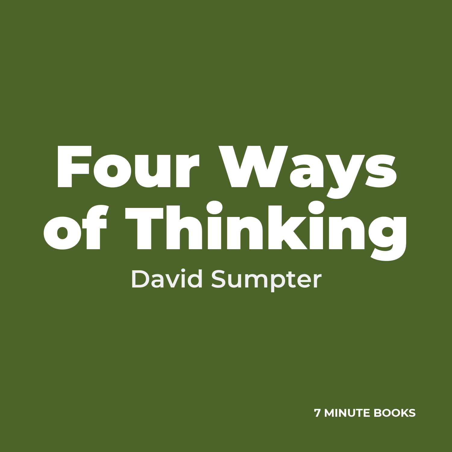 Four Ways of Thinking cover