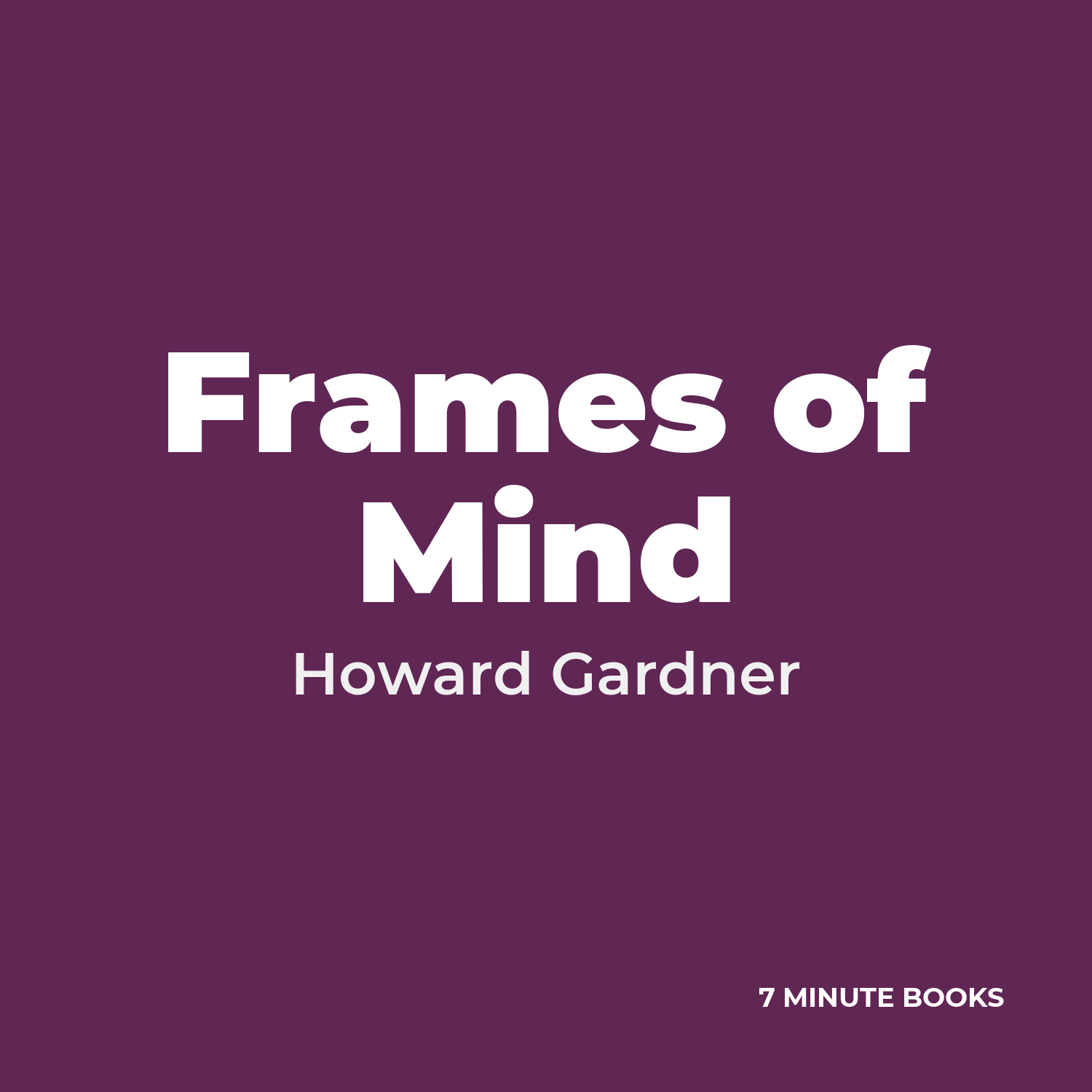 Frames of Mind cover