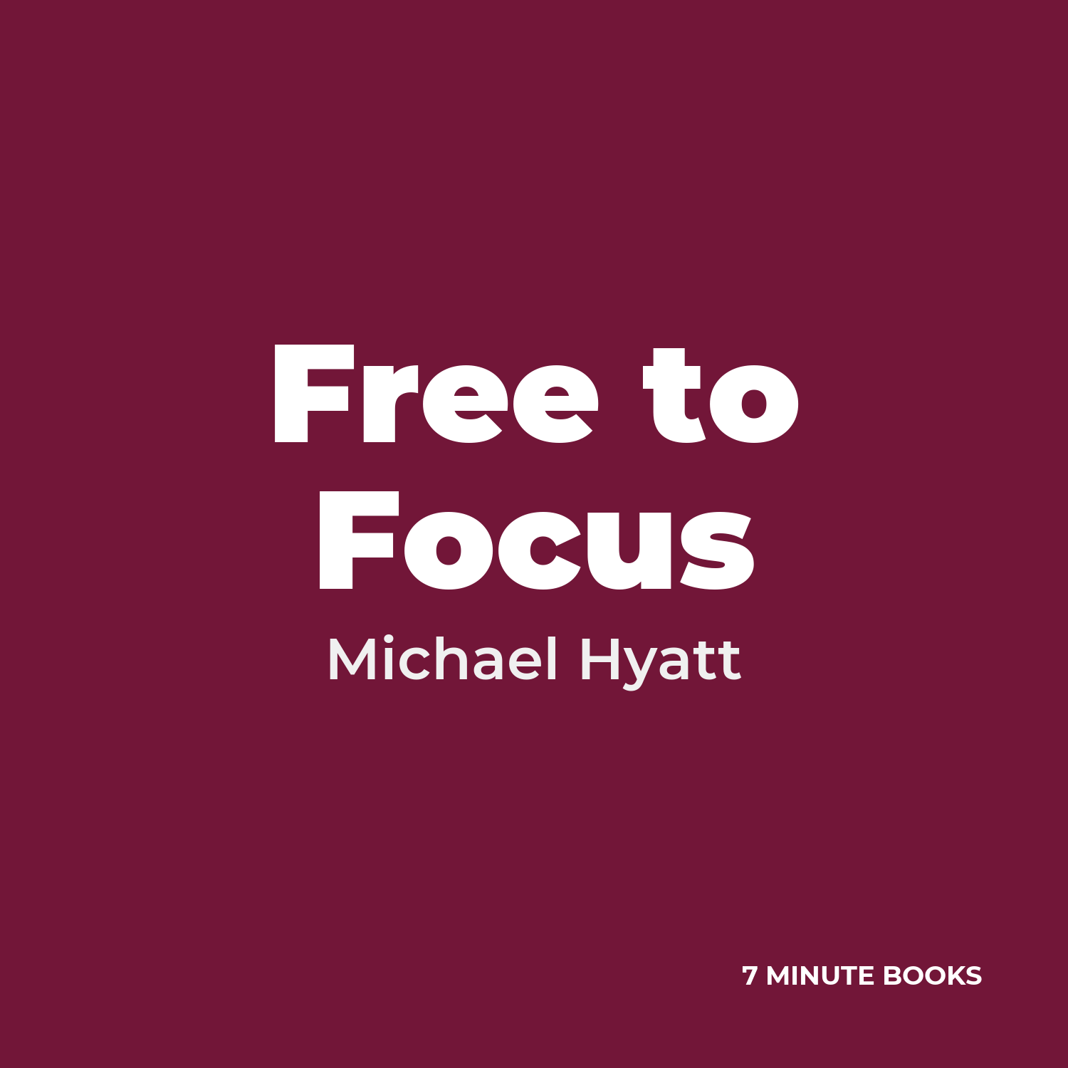 Free to Focus cover