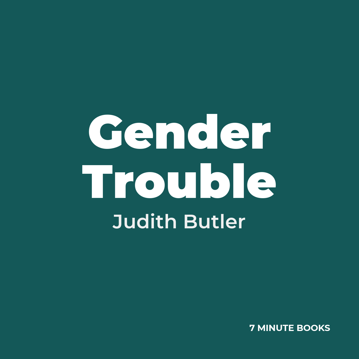 Gender Trouble cover
