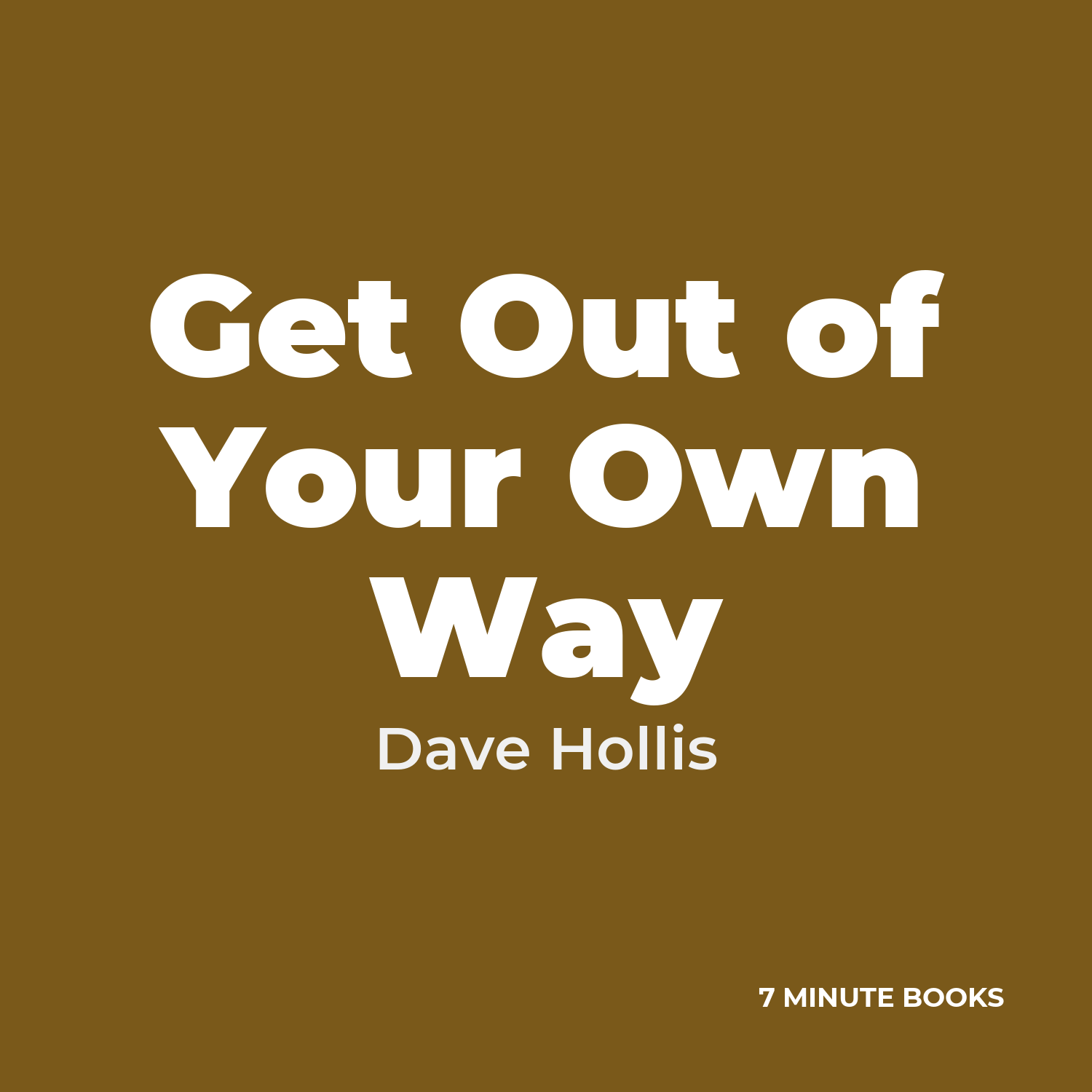 Get Out of Your Own Way cover