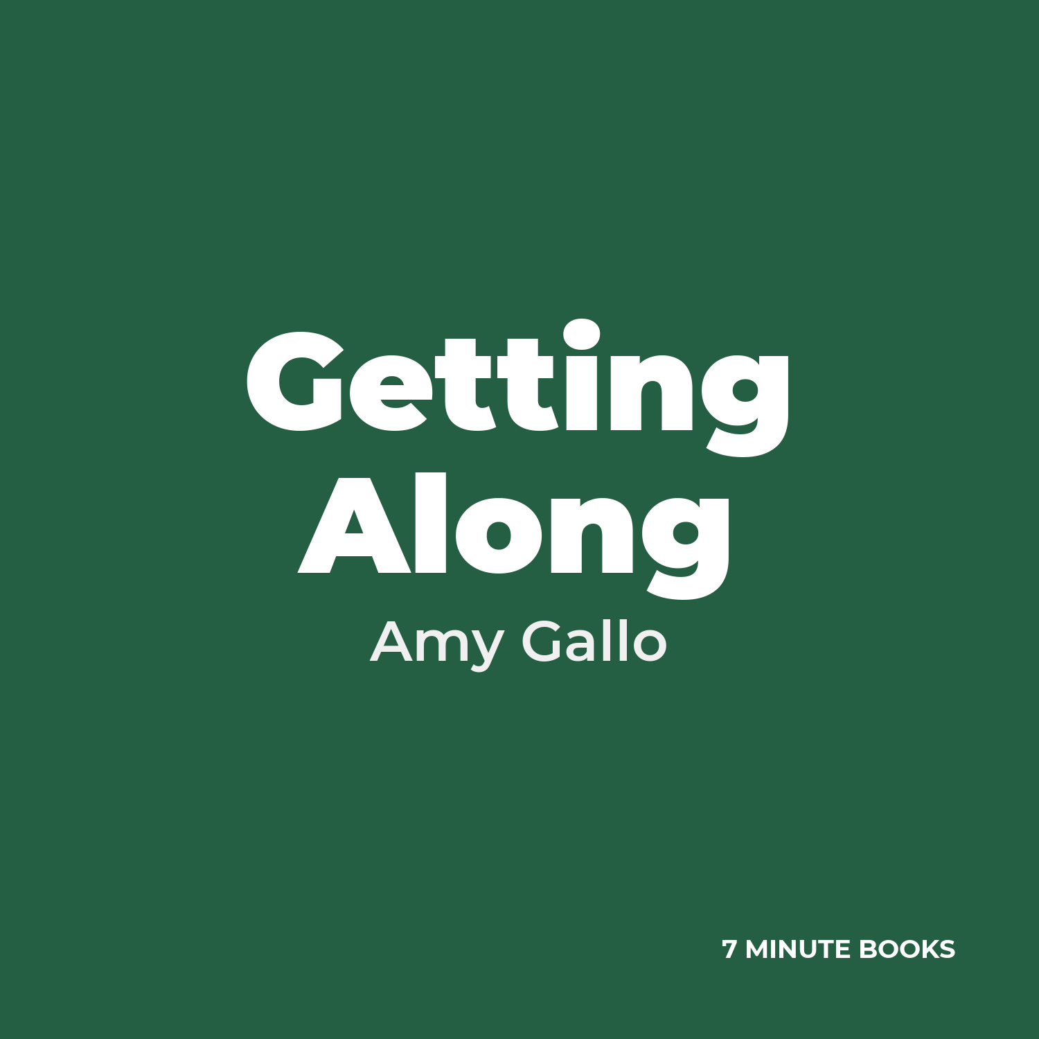 Getting Along cover